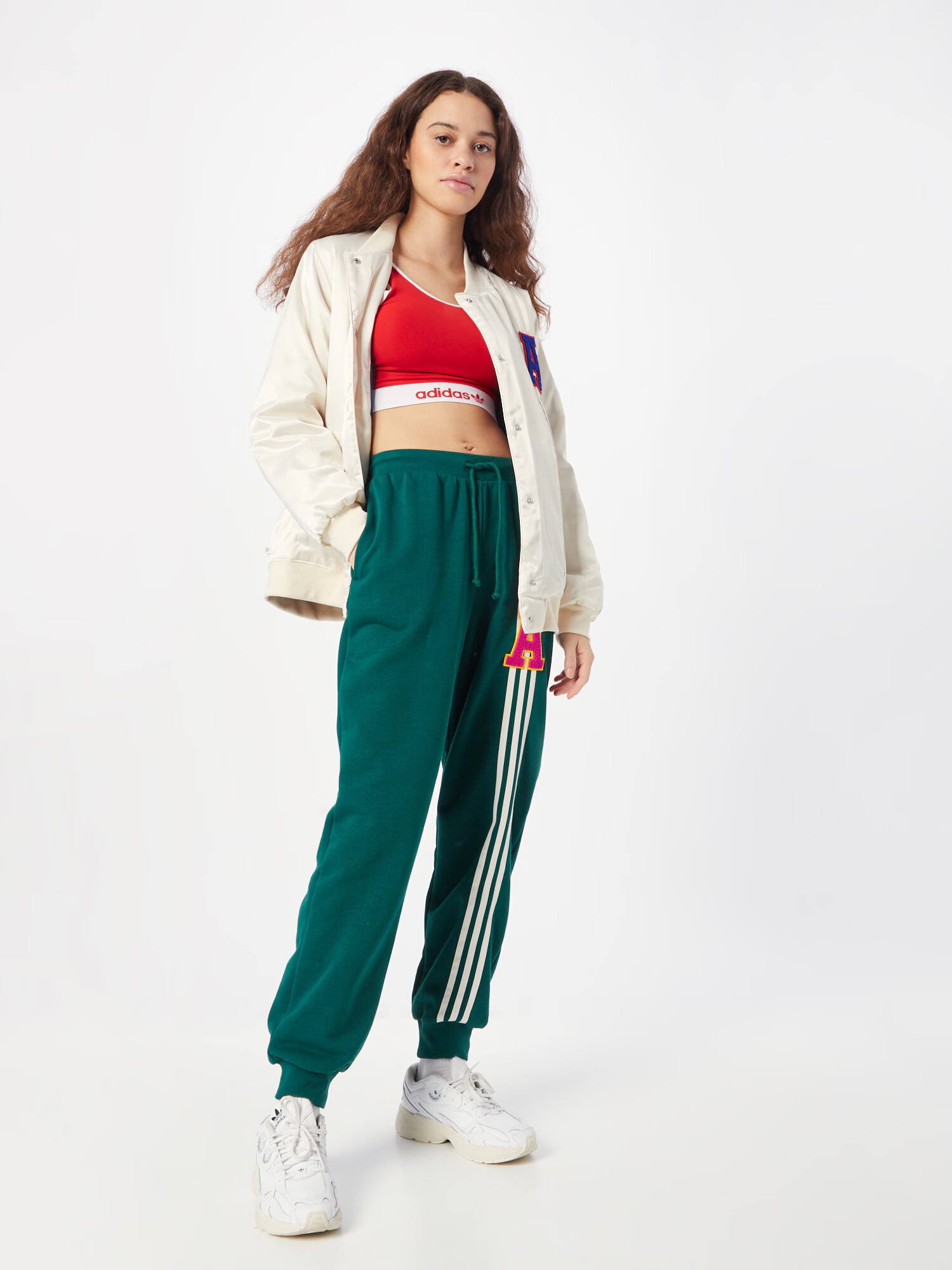 ADIDAS ORIGINALS Nohavice žltá / tmavozelená / ružová / biela - Pepit.sk