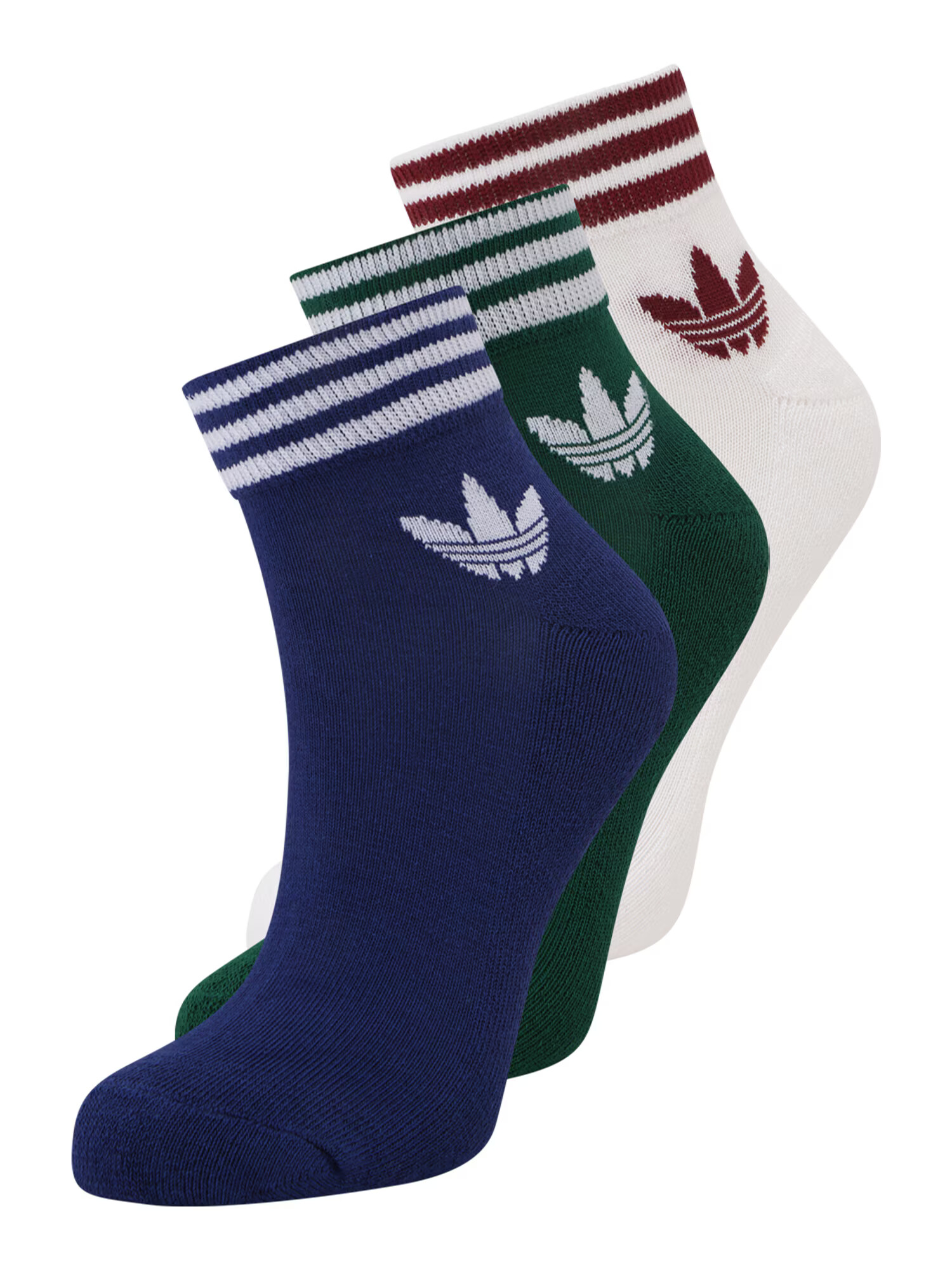 ADIDAS ORIGINALS Ponožky modrá / tmavozelená / bordová / biela - Pepit.sk