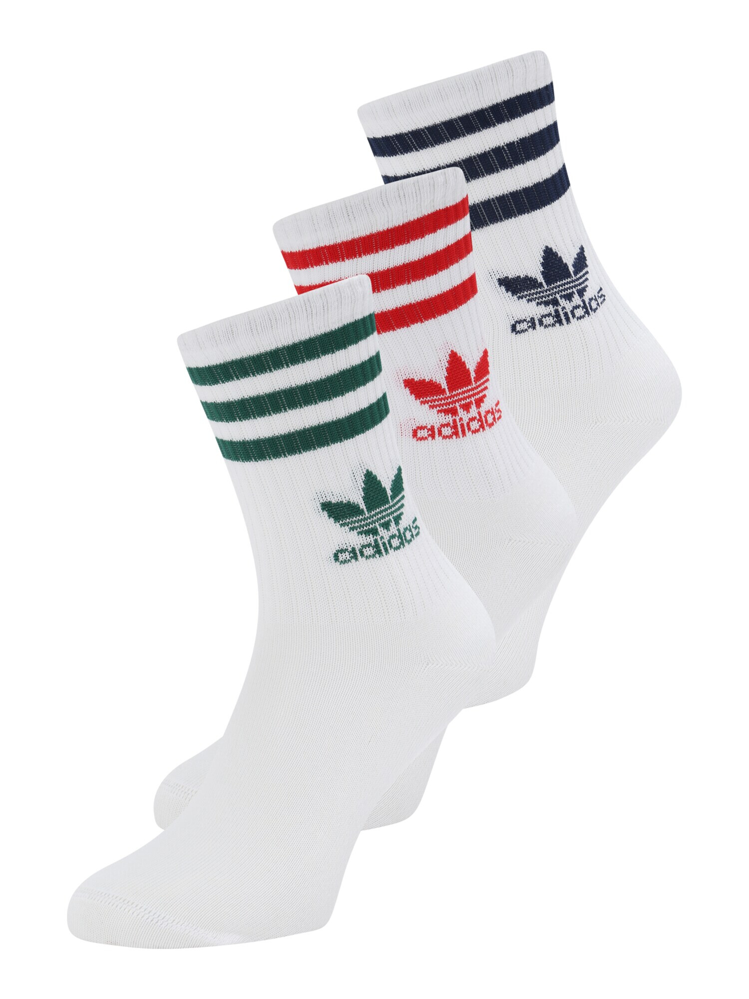 ADIDAS ORIGINALS Ponožky námornícka modrá / tmavozelená / červená / biela - Pepit.sk