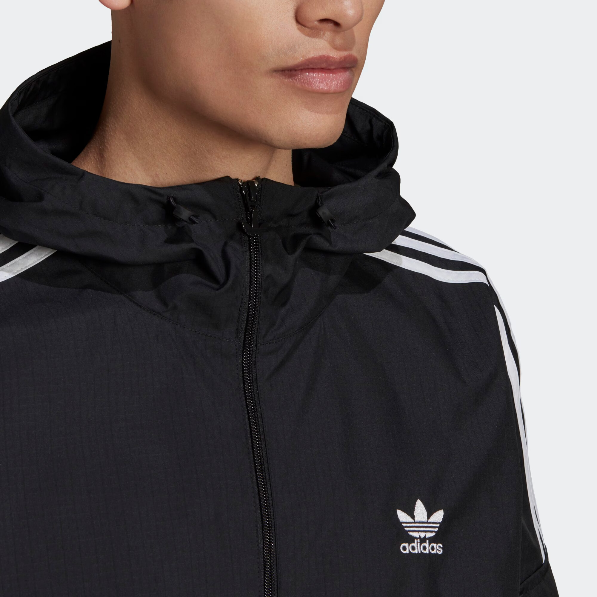 ADIDAS ORIGINALS Prechodná bunda 'Adicolor' čierna / biela - Pepit.sk