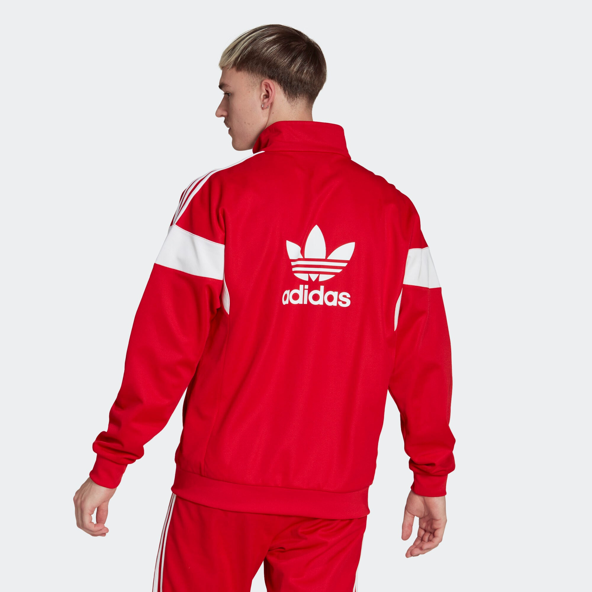 ADIDAS ORIGINALS Prechodná bunda červená / biela - Pepit.sk