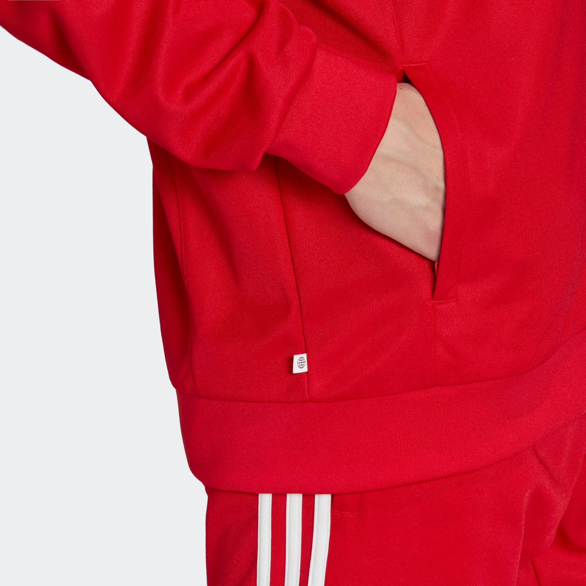 ADIDAS ORIGINALS Prechodná bunda červená / biela - Pepit.sk