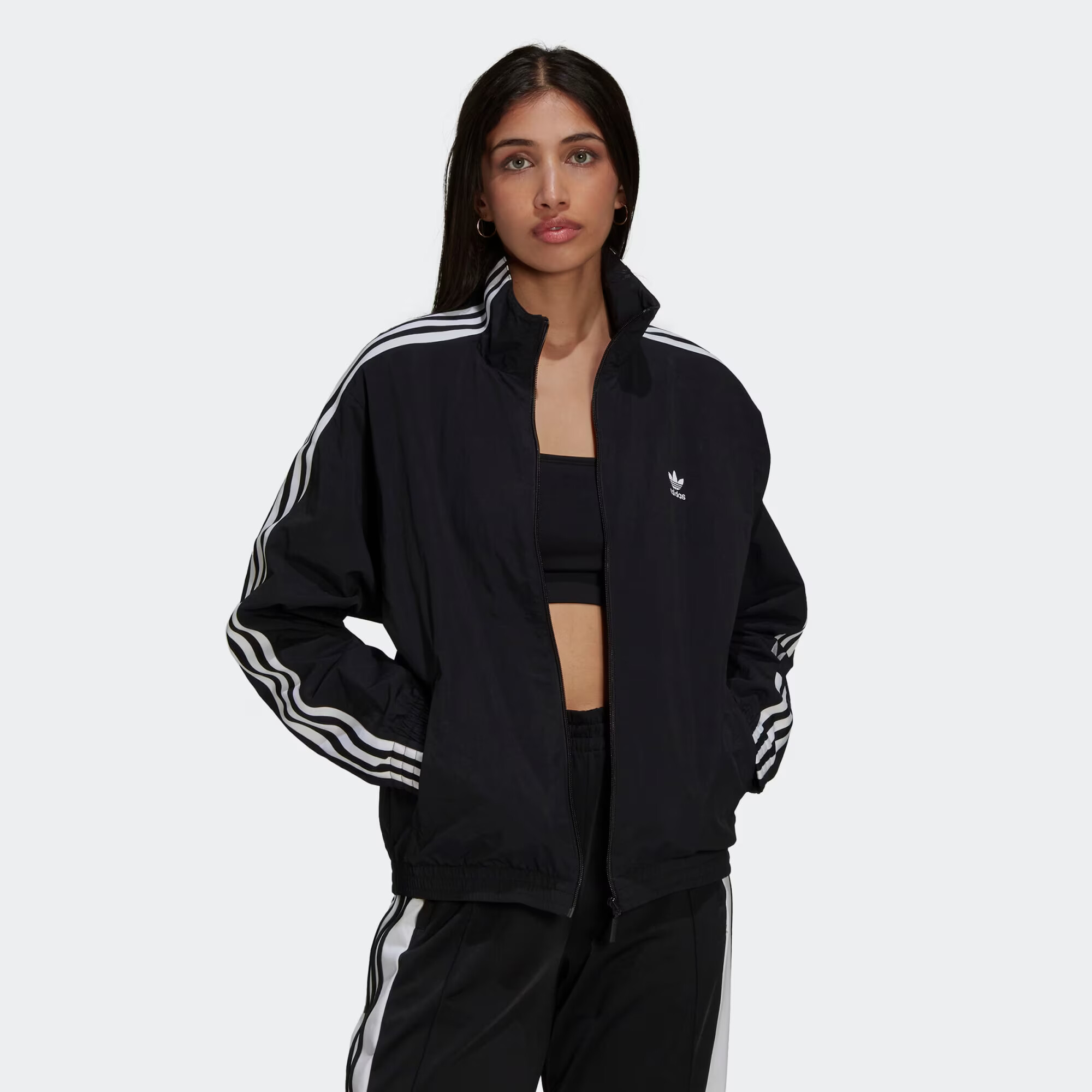 ADIDAS ORIGINALS Prechodná bunda čierna / biela - Pepit.sk