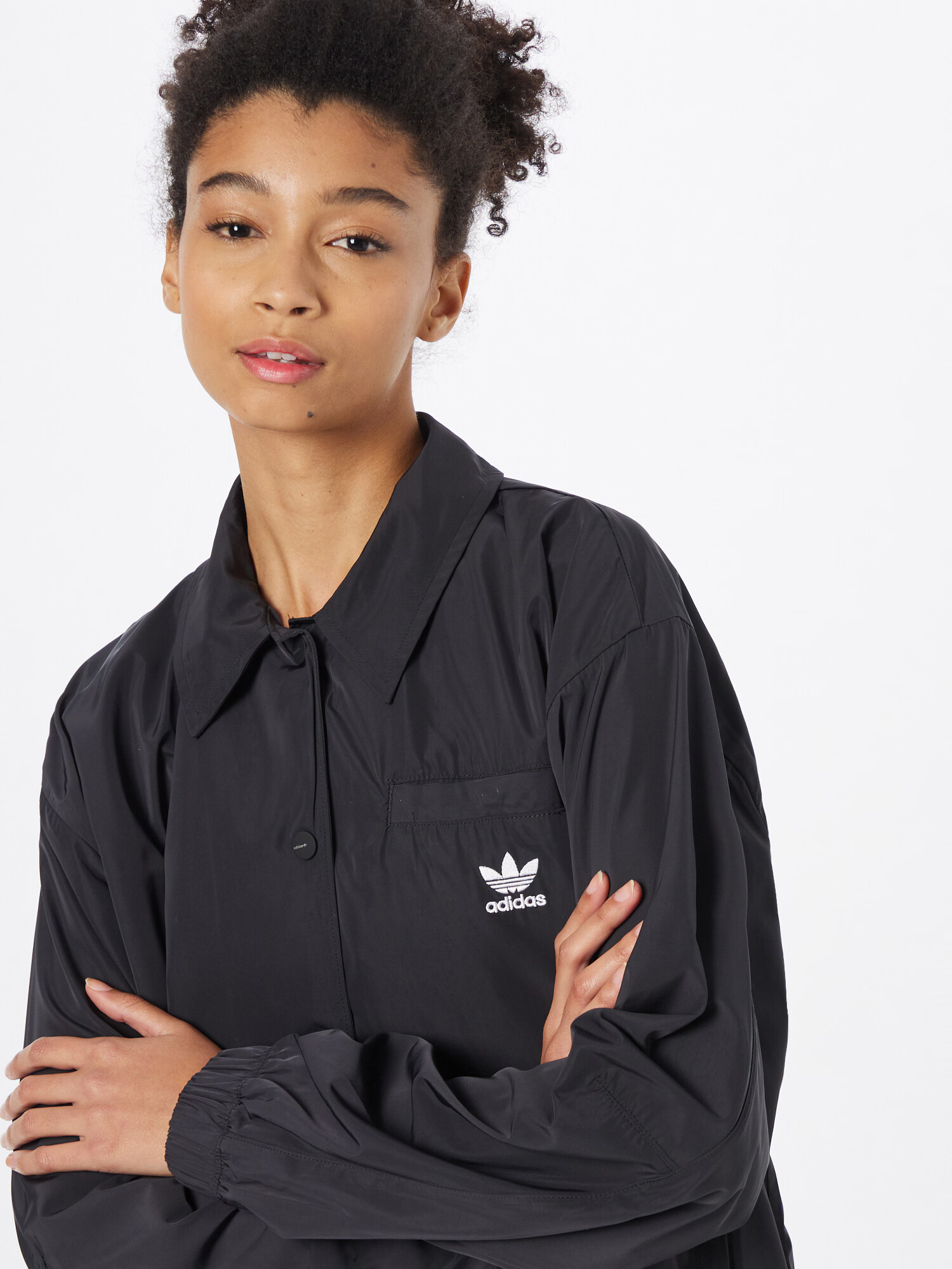 ADIDAS ORIGINALS Prechodná bunda čierna / biela - Pepit.sk