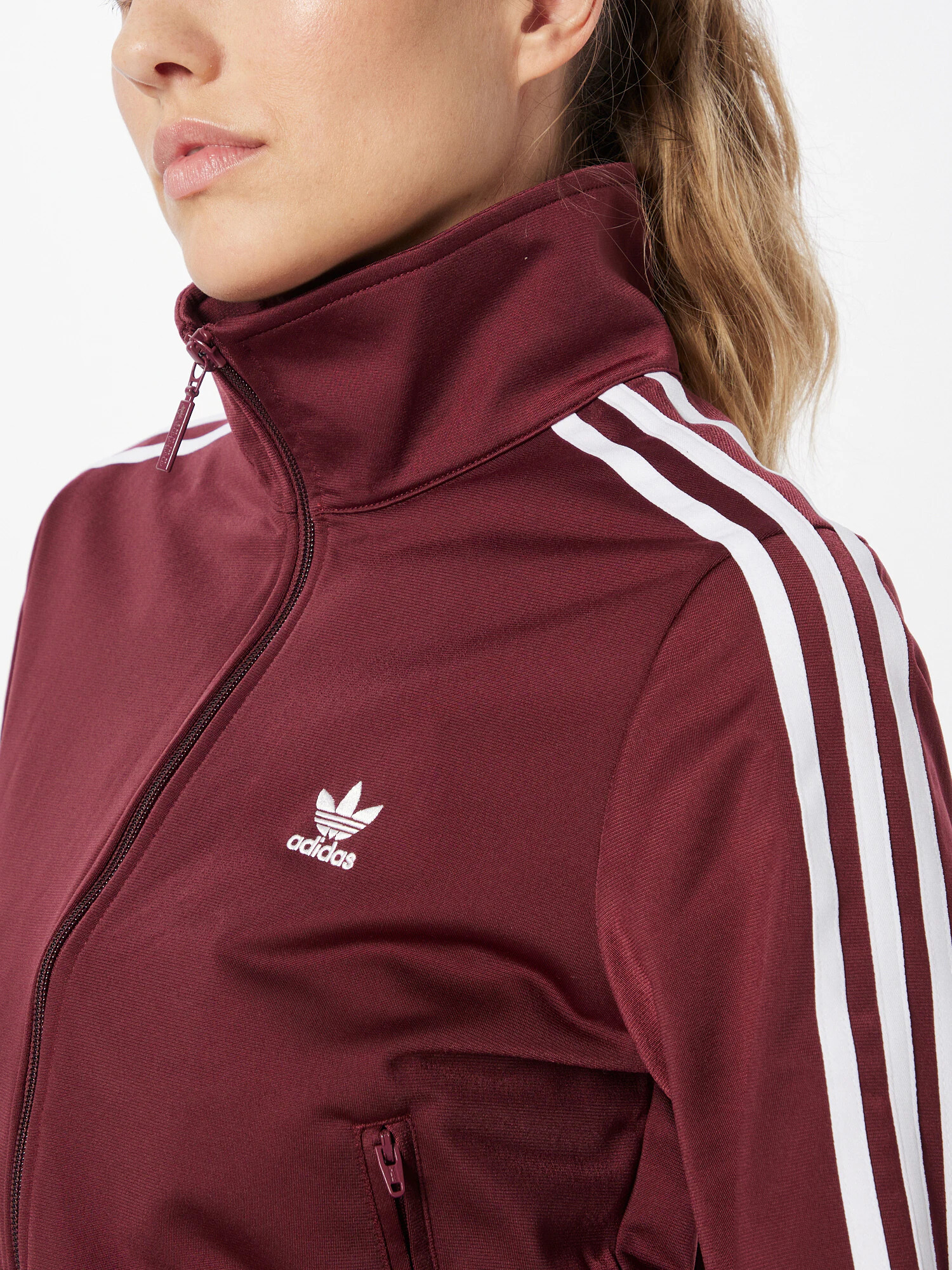 ADIDAS ORIGINALS Tepláková bunda 'FIREBIRD' karmínovo červená / biela - Pepit.sk