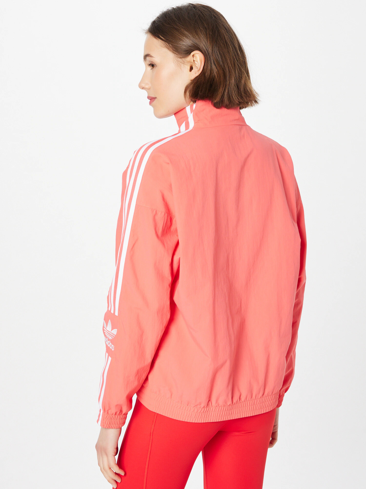 ADIDAS ORIGINALS Prechodná bunda melónová / biela - Pepit.sk