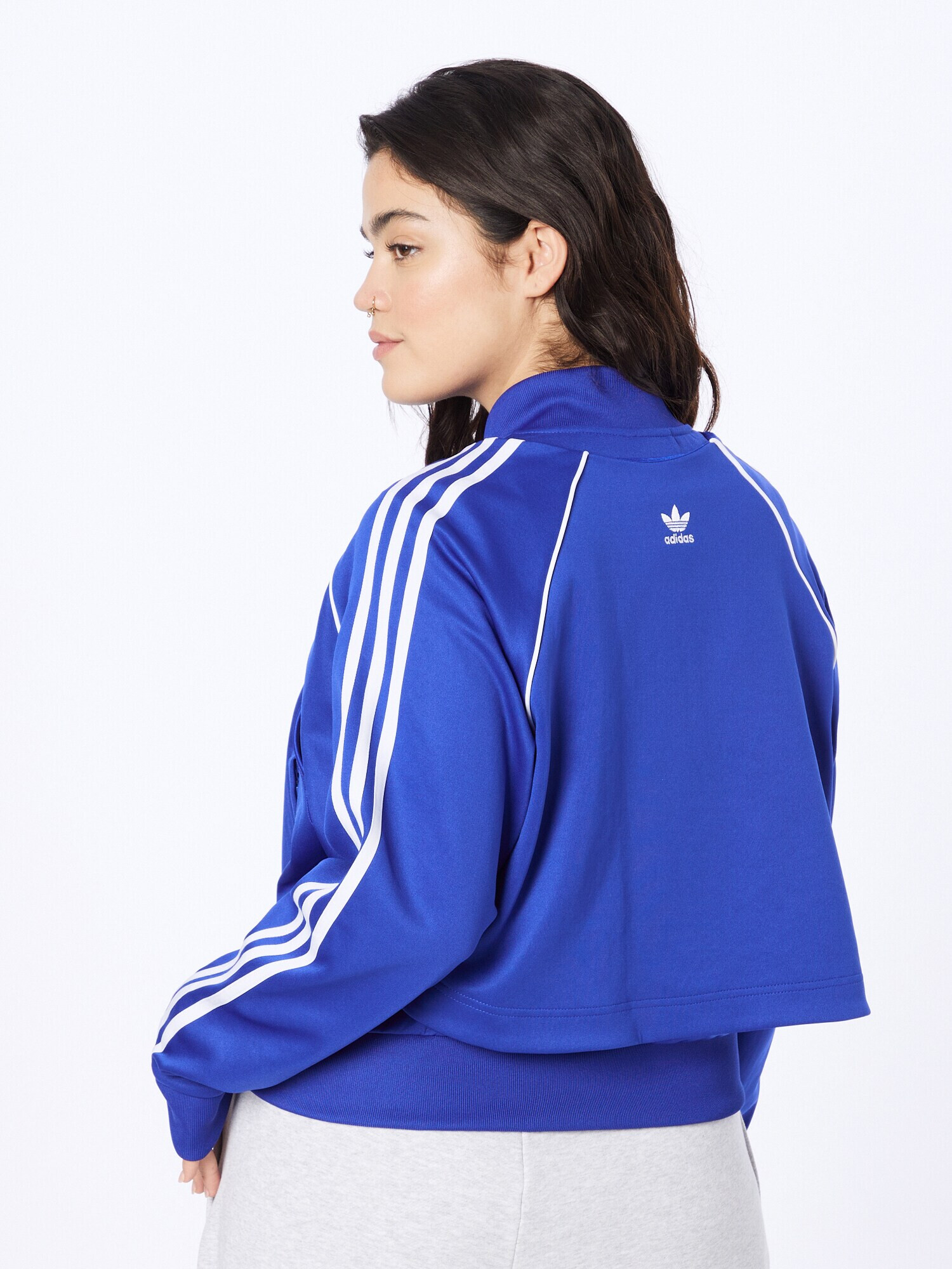 ADIDAS ORIGINALS Prechodná bunda modrá / biela - Pepit.sk