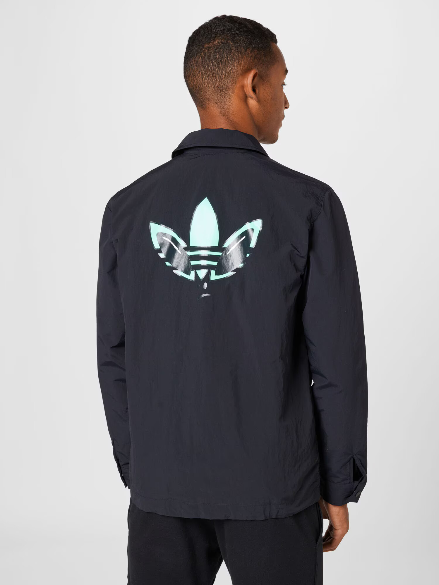 ADIDAS ORIGINALS Prechodná bunda 'Q1 Coach' mätová / čierna - Pepit.sk