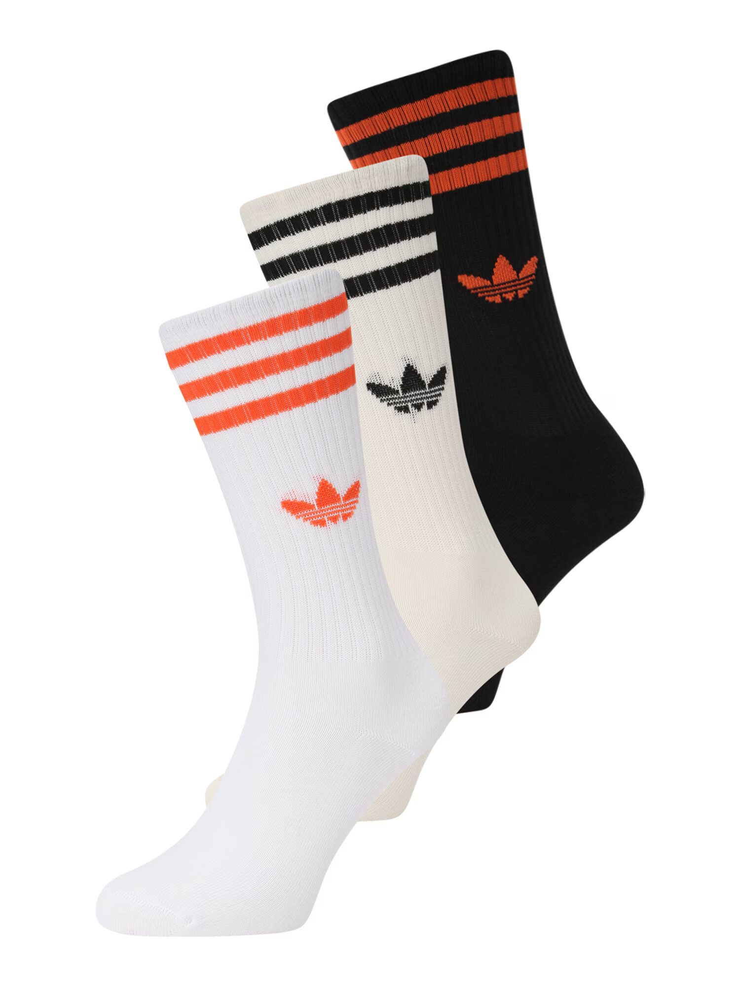 ADIDAS ORIGINALS Ponožky oranžová / čierna / šedobiela / biela ako vlna - Pepit.sk