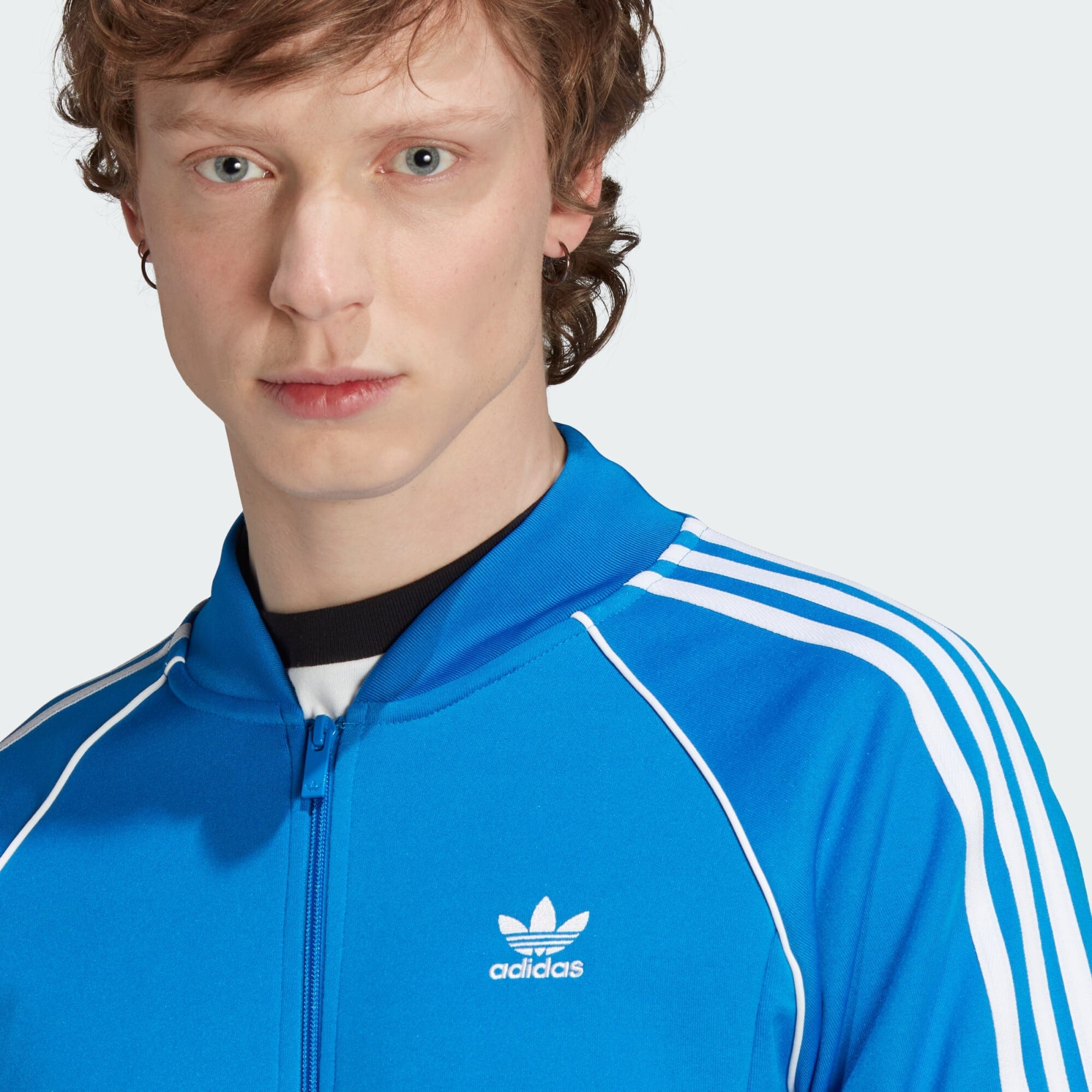 ADIDAS ORIGINALS Tepláková bunda 'Adicolor Classics Sst' modrozelená / biela - Pepit.sk