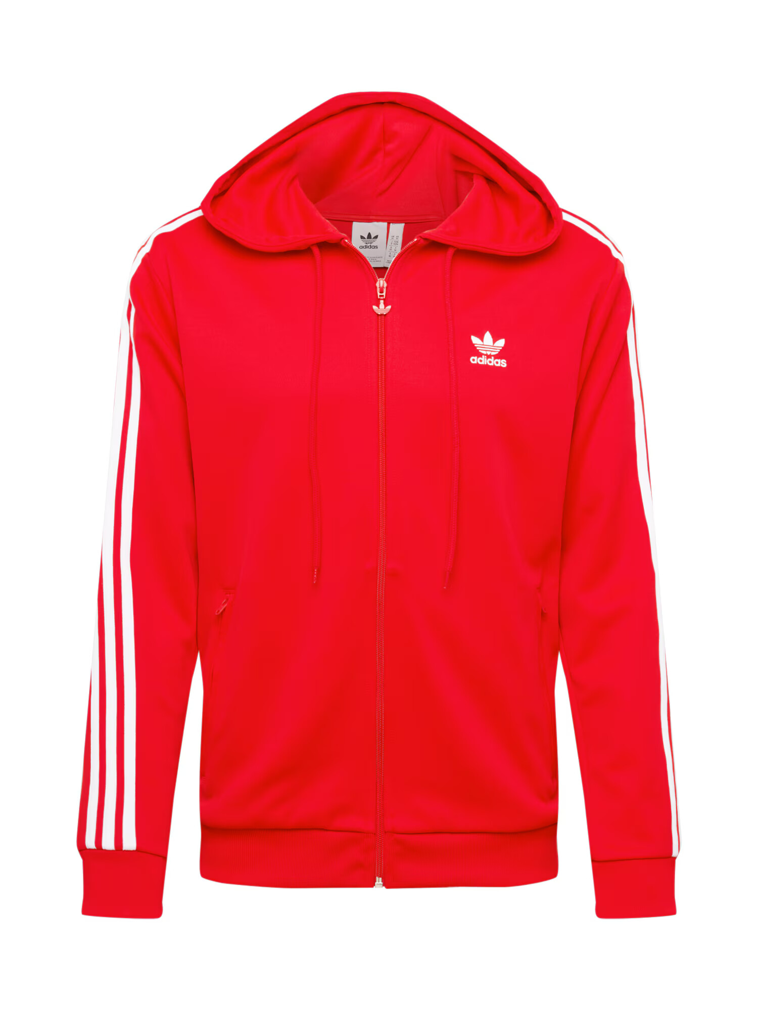 ADIDAS ORIGINALS Tepláková bunda červená / biela - Pepit.sk