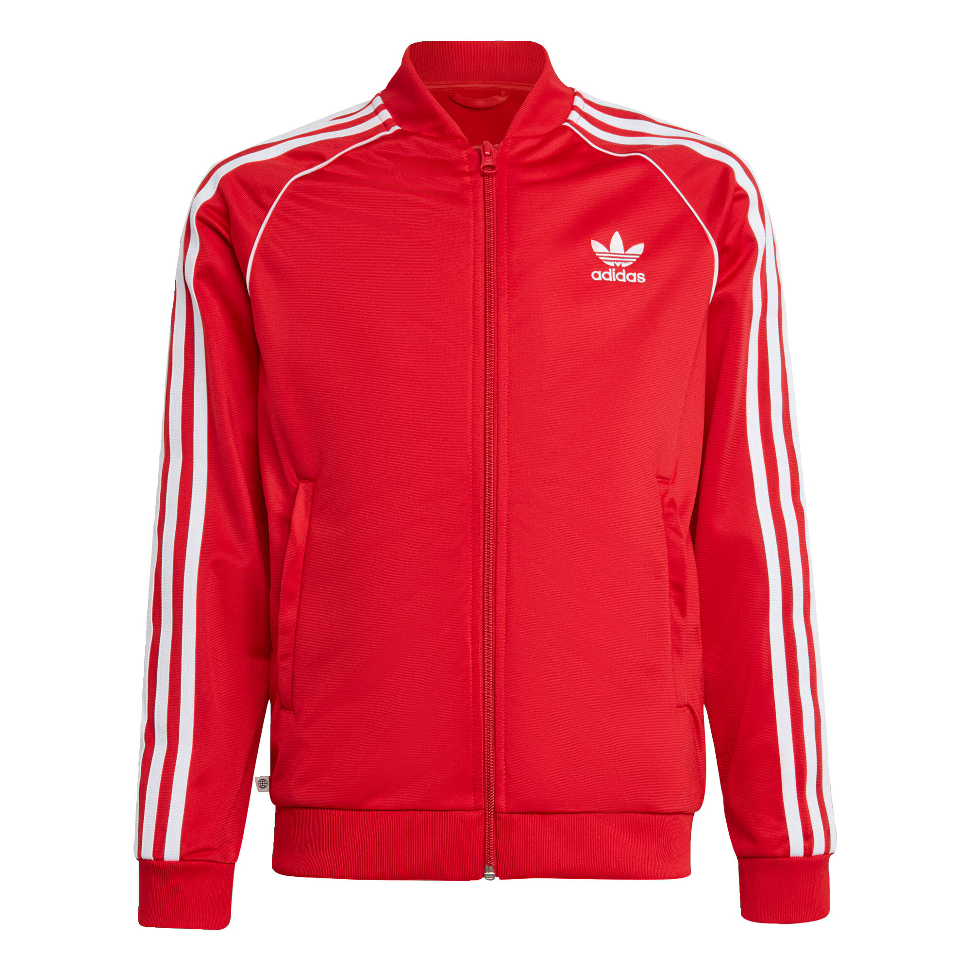 ADIDAS ORIGINALS Športová bunda 'Adicolor Sst' červená / biela - Pepit.sk