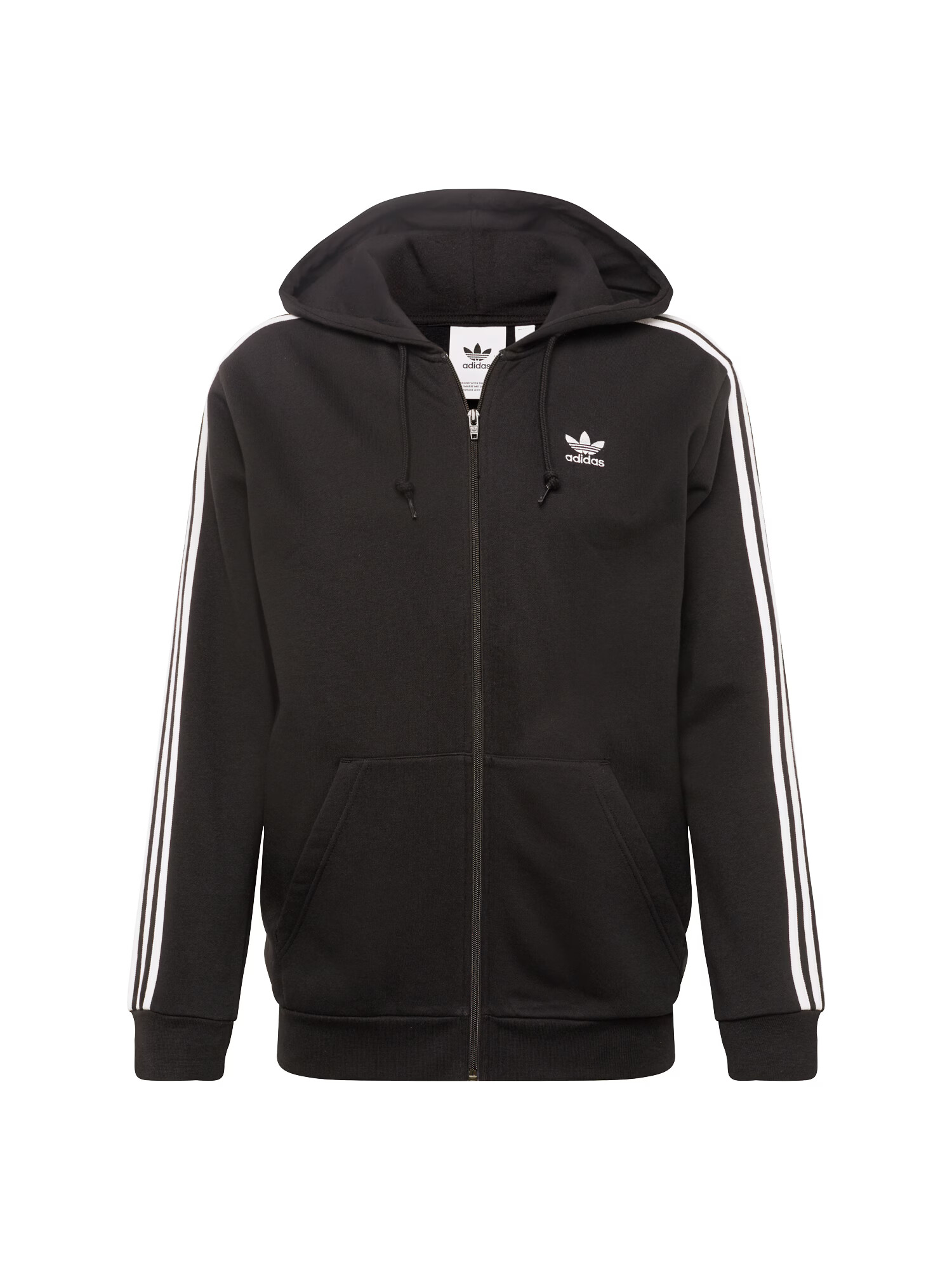 ADIDAS ORIGINALS Tepláková bunda čierna / biela - Pepit.sk