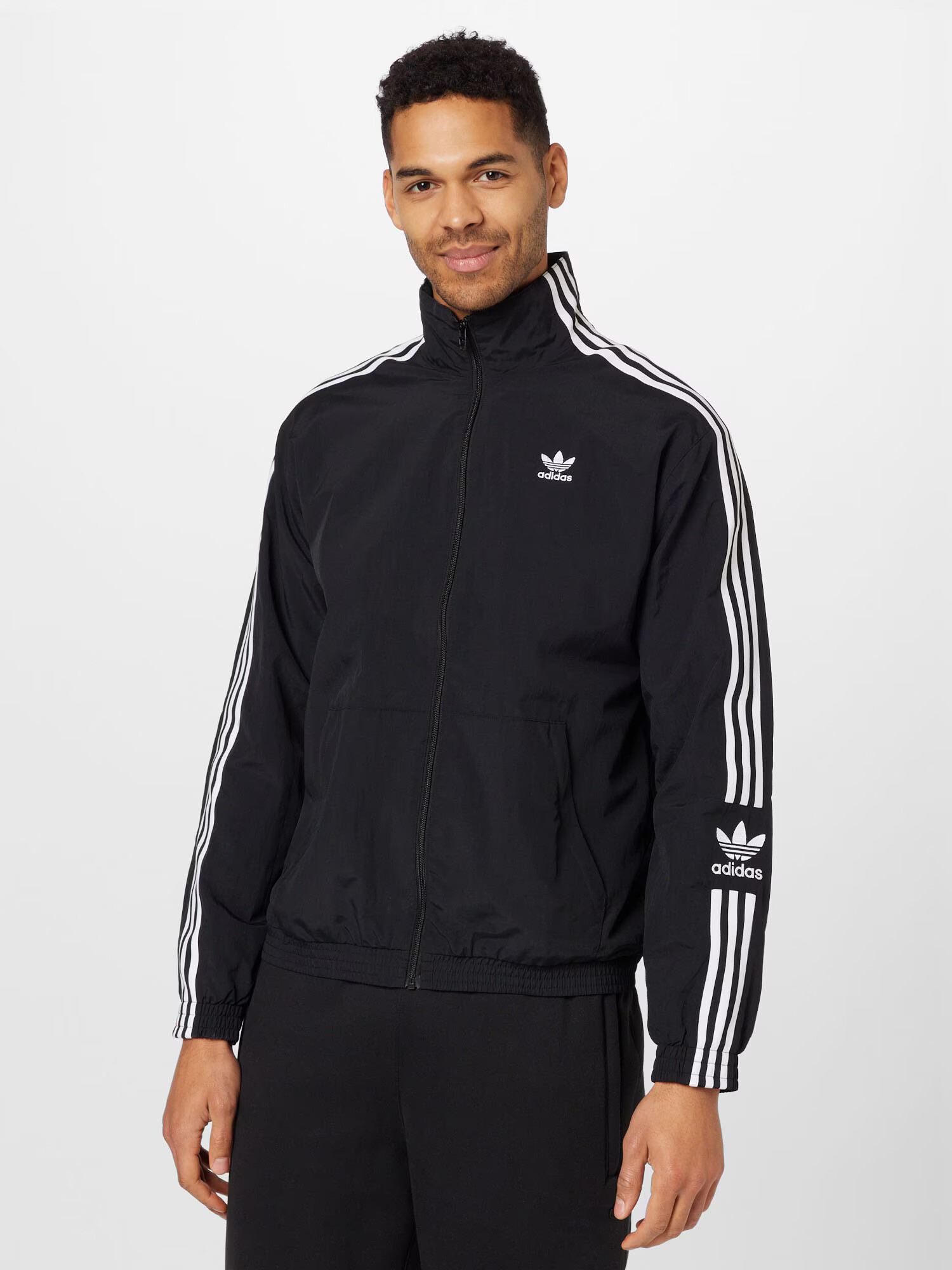 ADIDAS ORIGINALS Prechodná bunda čierna / biela - Pepit.sk