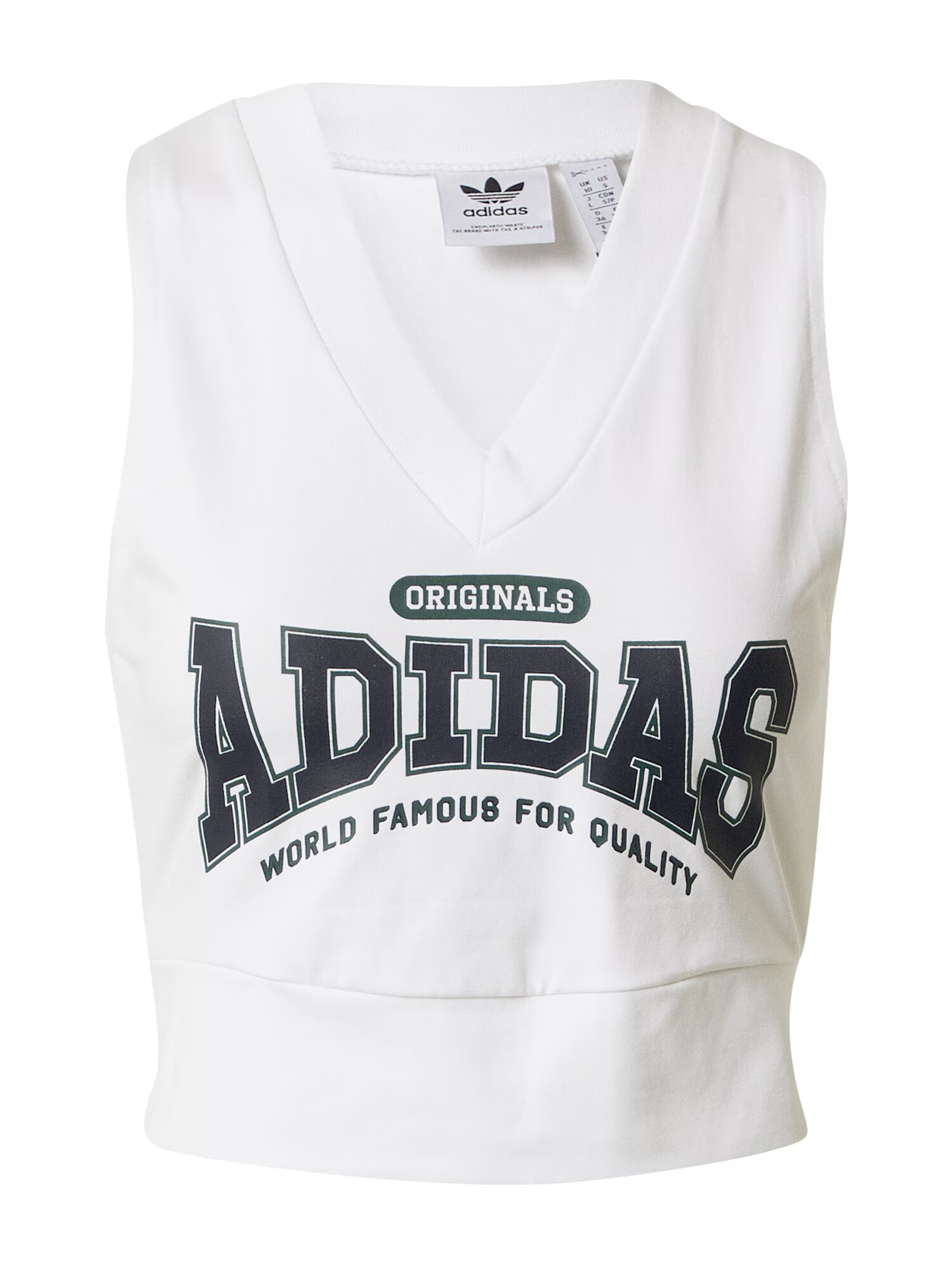 ADIDAS ORIGINALS Top jedľová / čierna / biela - Pepit.sk