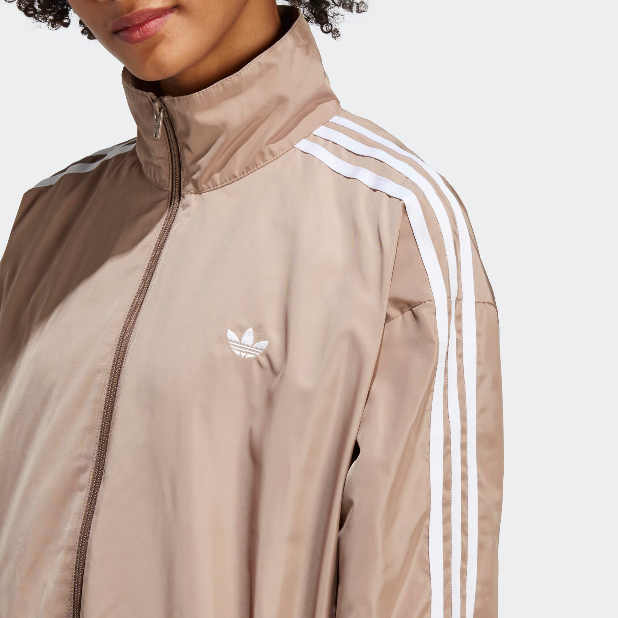 ADIDAS ORIGINALS Prechodná bunda svetlohnedá / biela - Pepit.sk