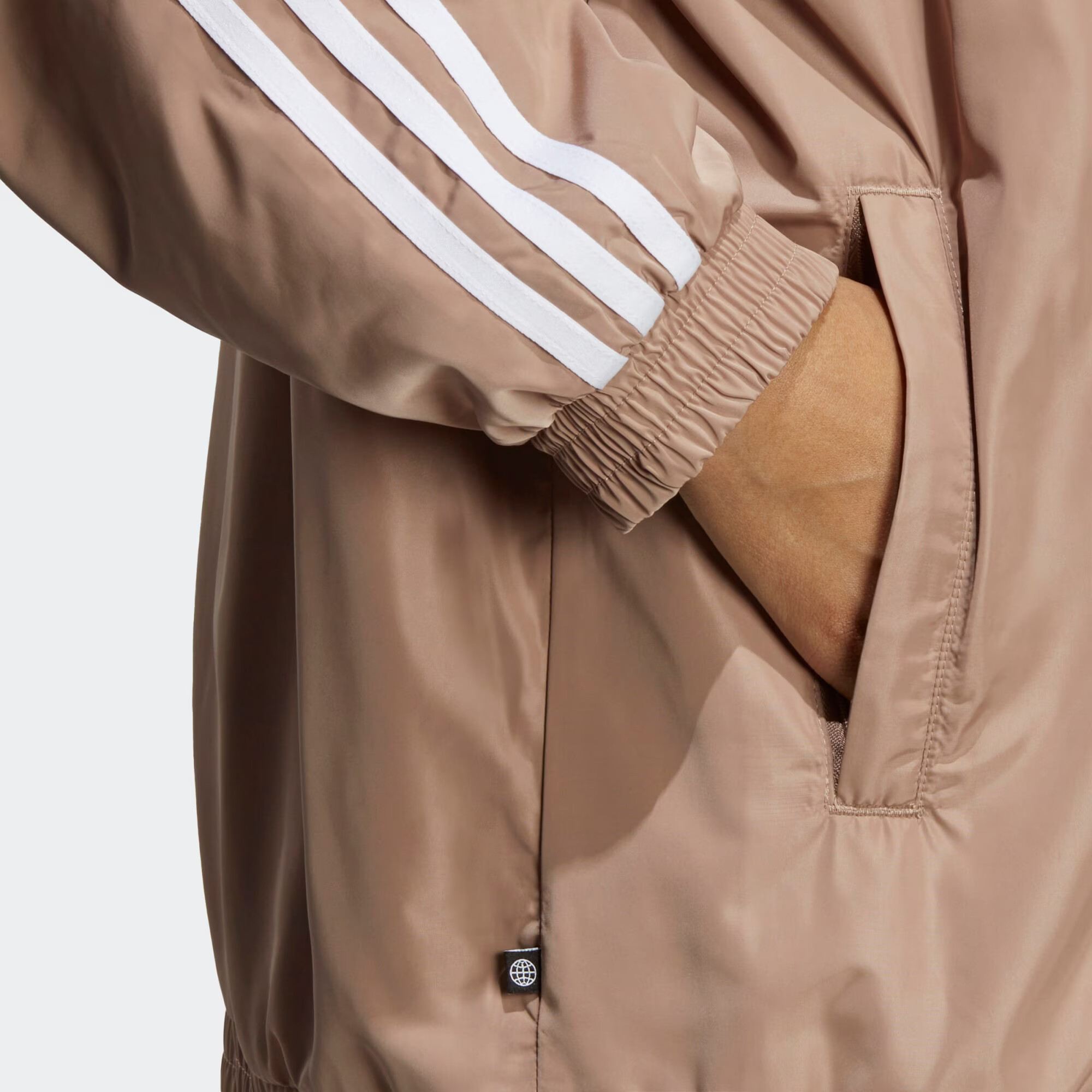 ADIDAS ORIGINALS Prechodná bunda svetlohnedá / biela - Pepit.sk