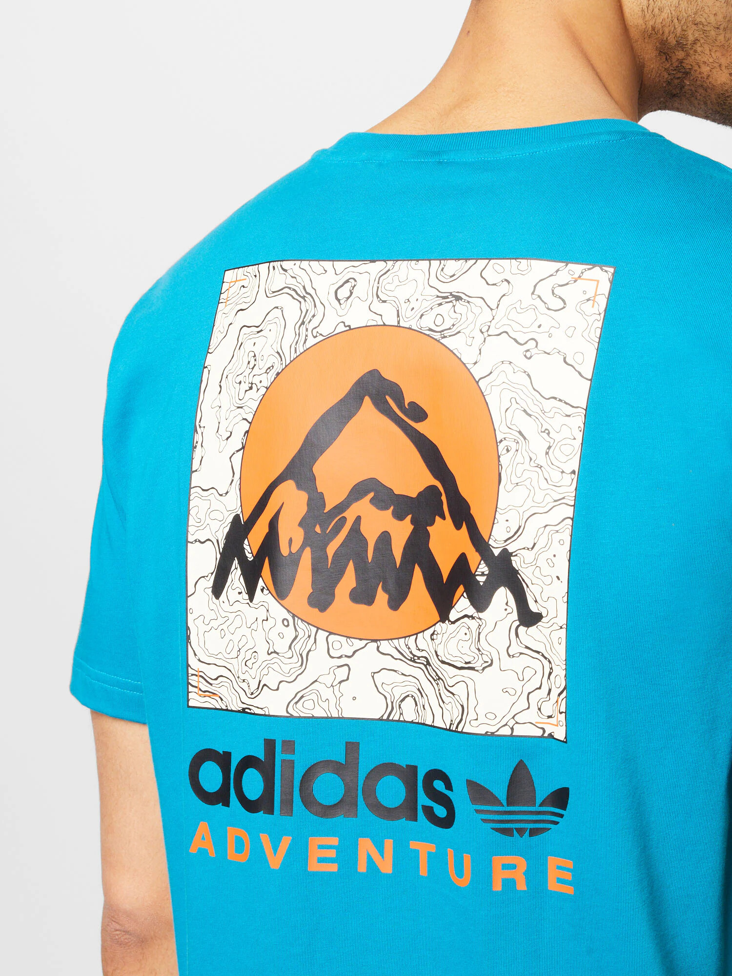 ADIDAS ORIGINALS Tričko azúrová / oranžová / čierna / biela - Pepit.sk