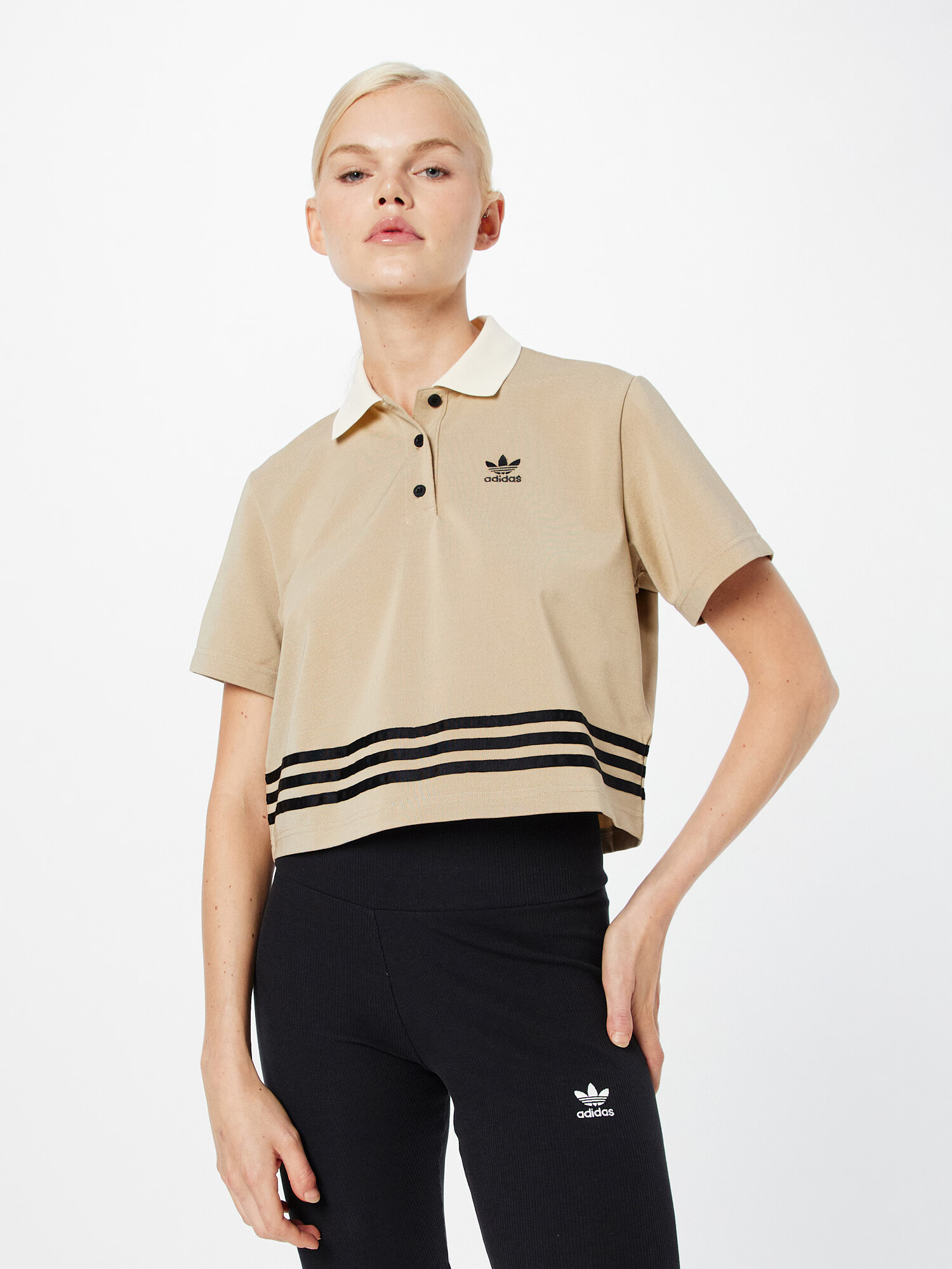 ADIDAS ORIGINALS Tričko béžová / svetlohnedá / čierna - Pepit.sk