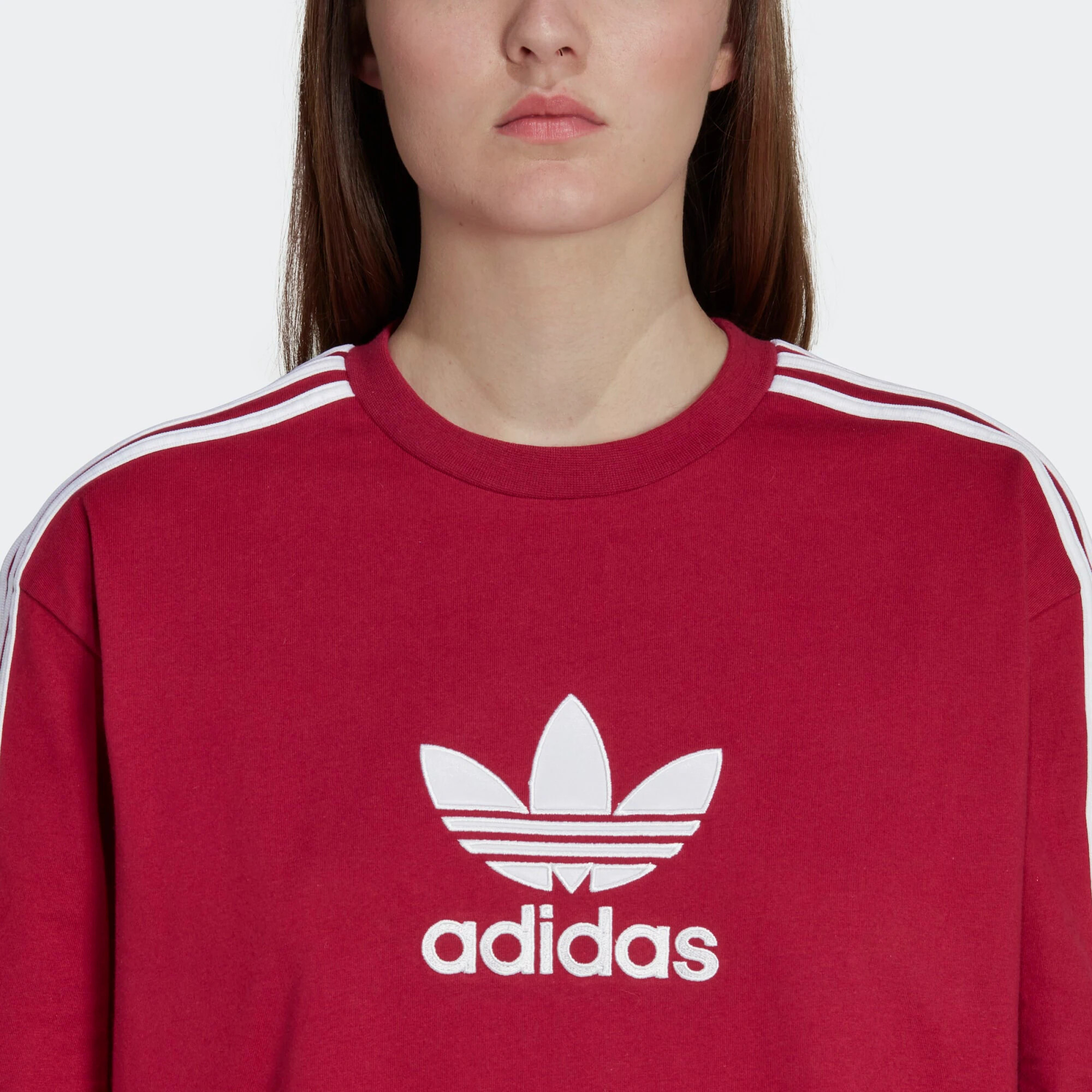 ADIDAS ORIGINALS Tričko burgundská / biela - Pepit.sk