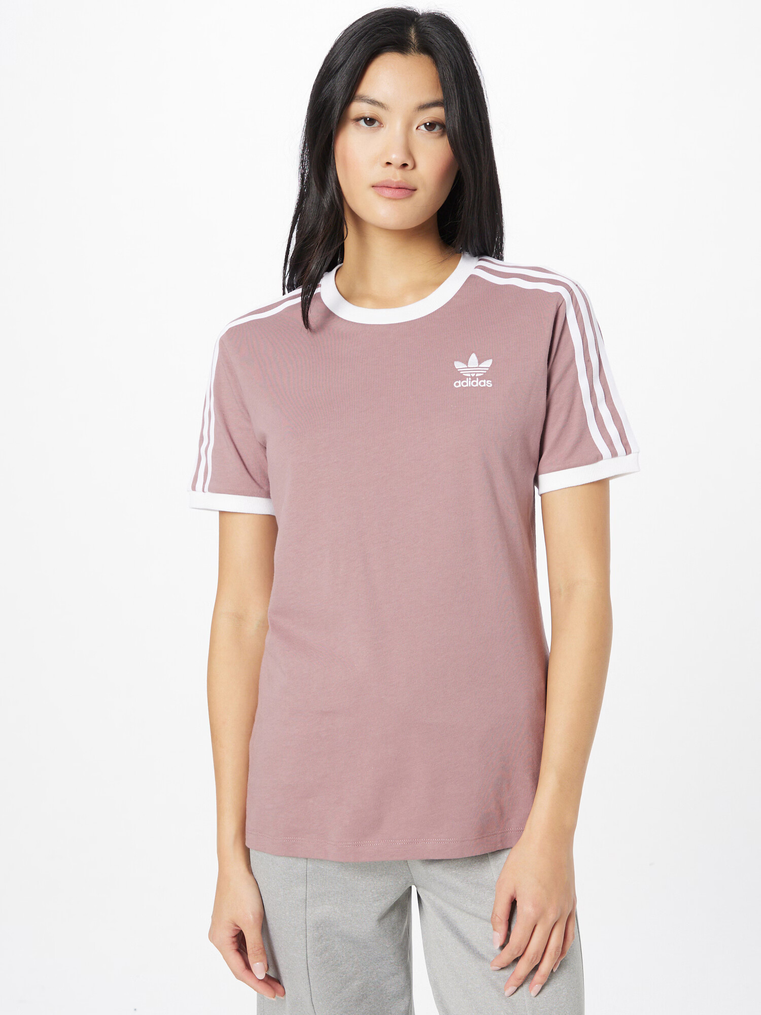 ADIDAS ORIGINALS Tričko farba lesného ovocia / biela - Pepit.sk