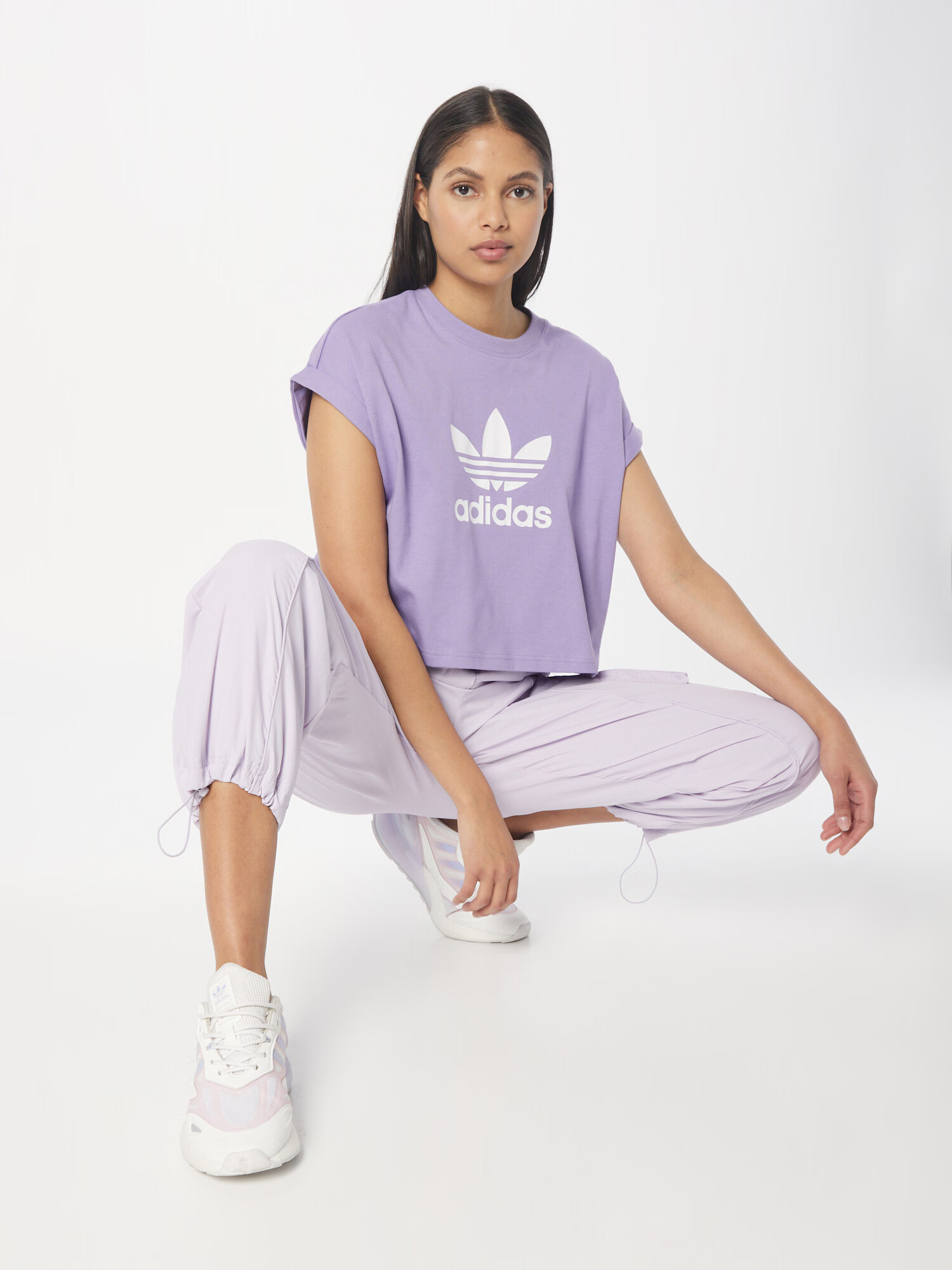 ADIDAS ORIGINALS Tričko fialová / biela - Pepit.sk