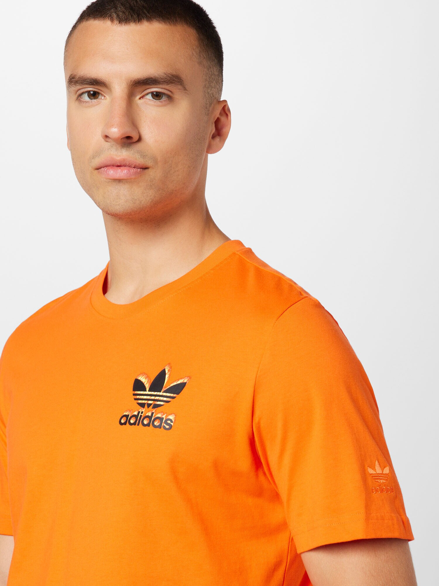 ADIDAS ORIGINALS Tričko 'FIRE' žltá / oranžová / čierna / biela - Pepit.sk