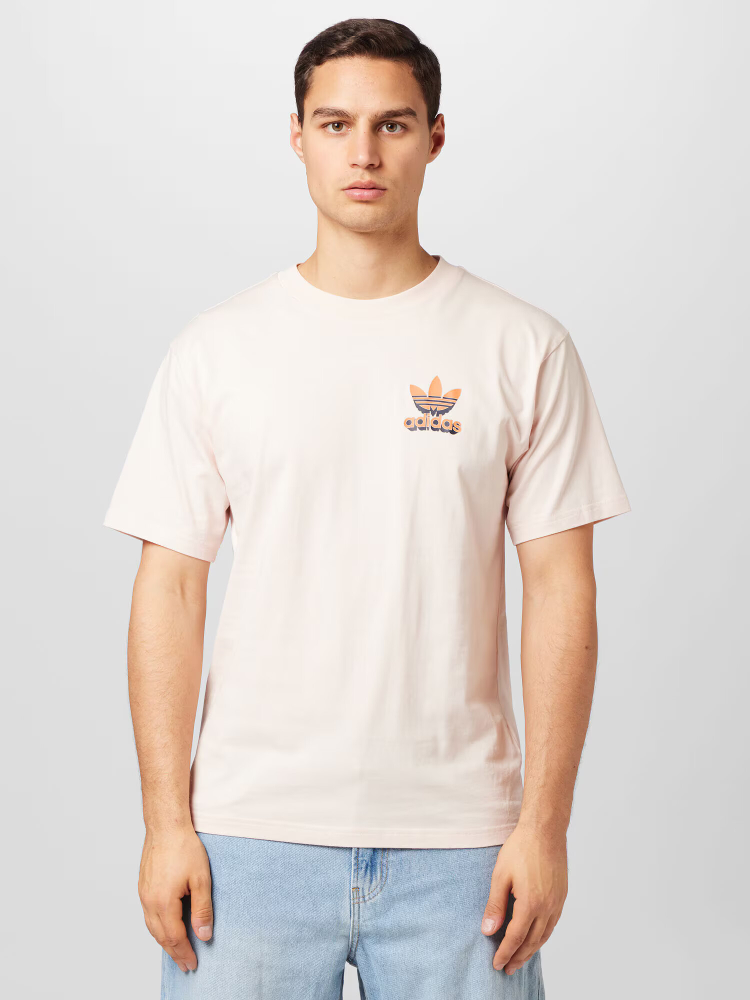 ADIDAS ORIGINALS Tričko oranžová / pastelovo ružová / čierna - Pepit.sk