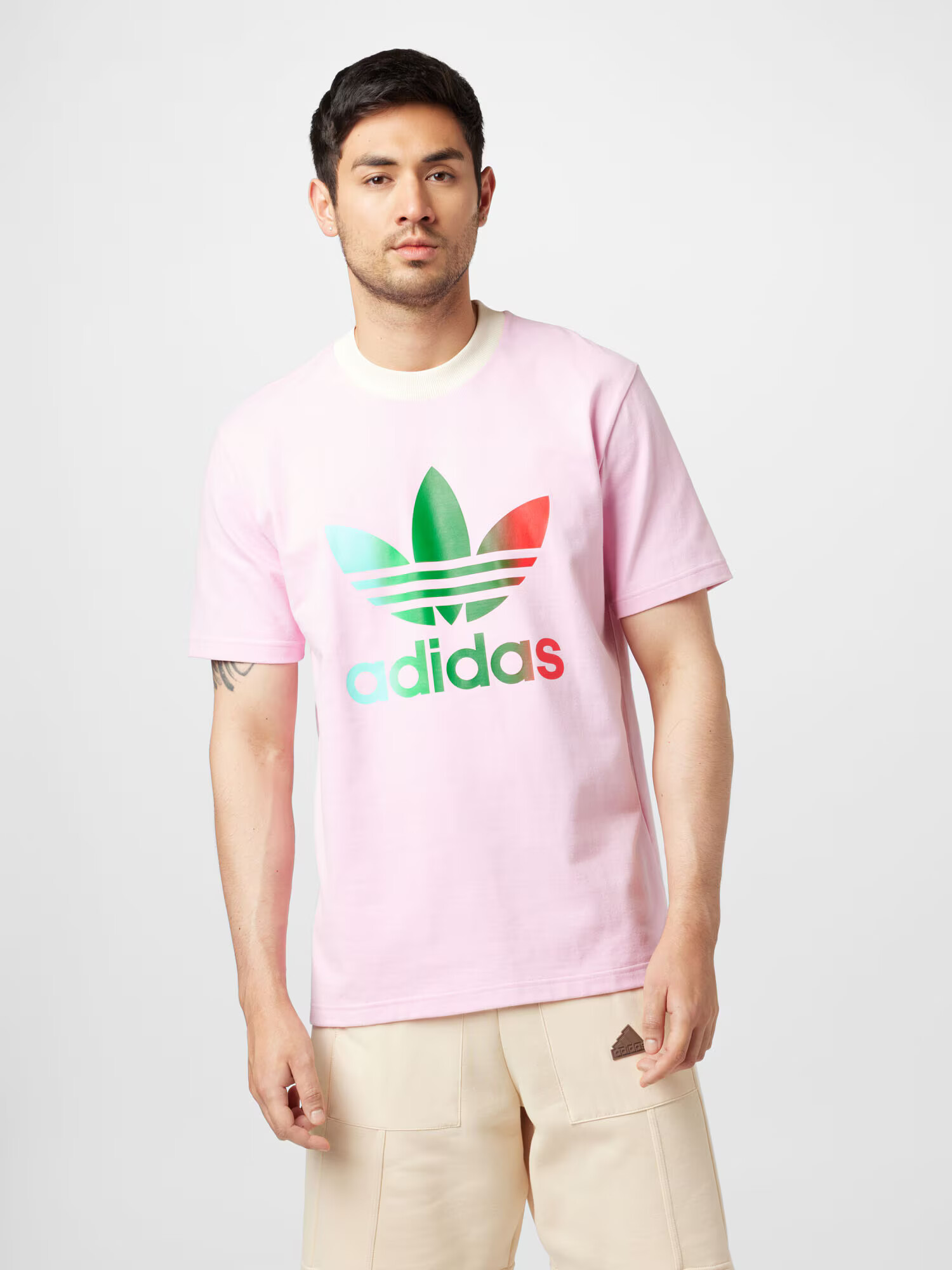 ADIDAS ORIGINALS Tričko krémová / trávovo zelená / ružová / červená - Pepit.sk