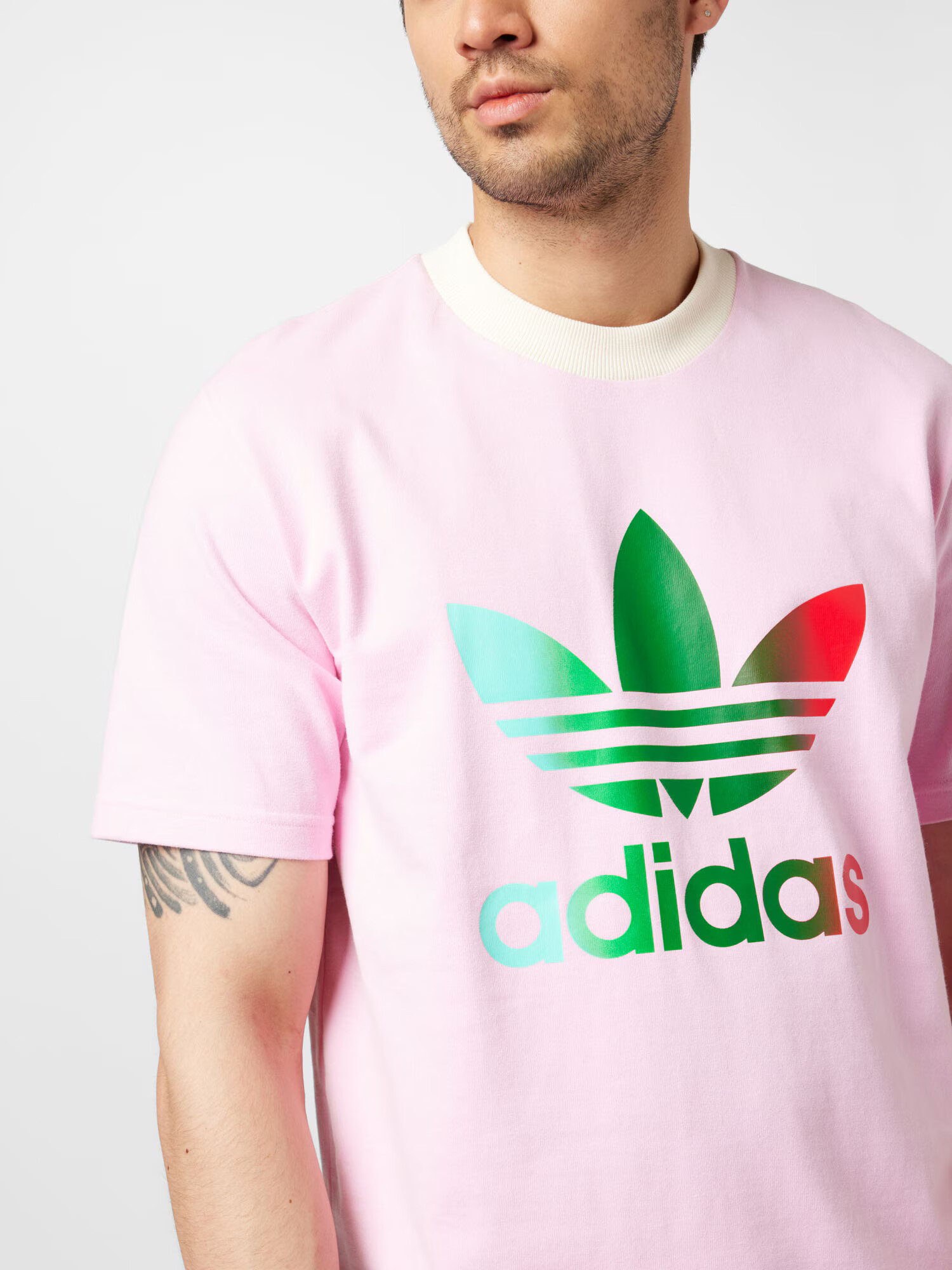 ADIDAS ORIGINALS Tričko krémová / trávovo zelená / ružová / červená - Pepit.sk