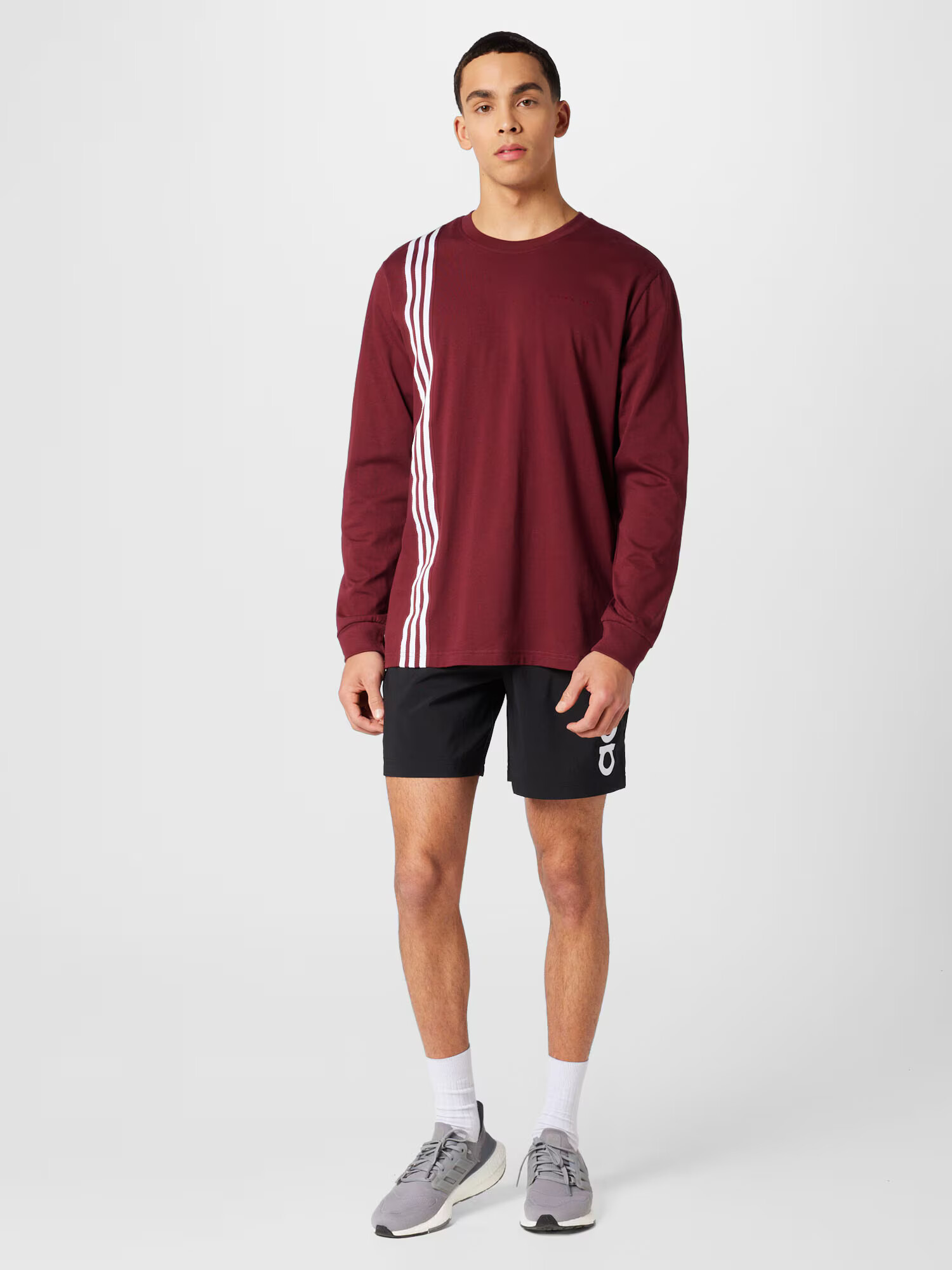 ADIDAS ORIGINALS Tričko 'Rifta Metro' burgundská / biela - Pepit.sk