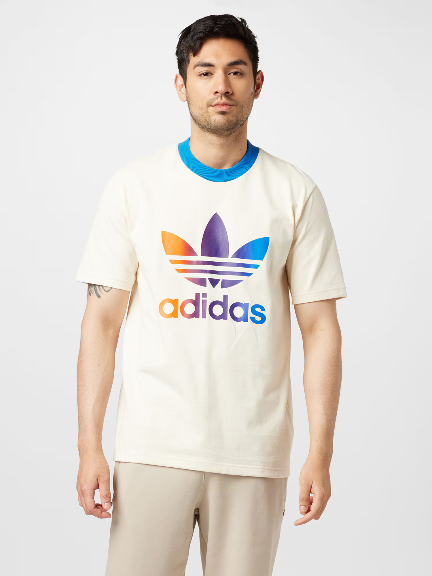 ADIDAS ORIGINALS Tričko modrá / svetlofialová / oranžová / šedobiela - Pepit.sk