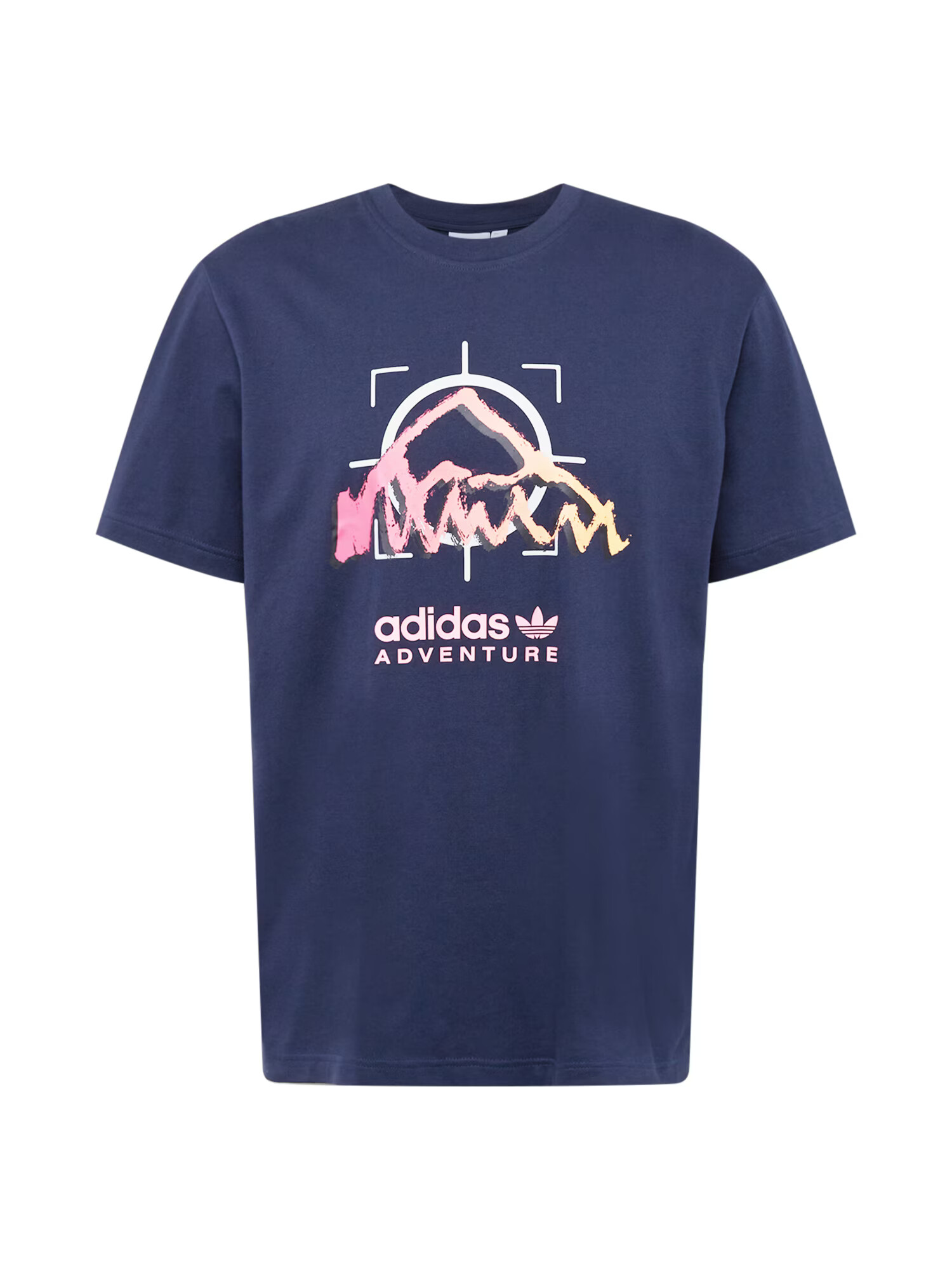 ADIDAS ORIGINALS Tričko námornícka modrá / marhuľová / pastelovo ružová / biela - Pepit.sk