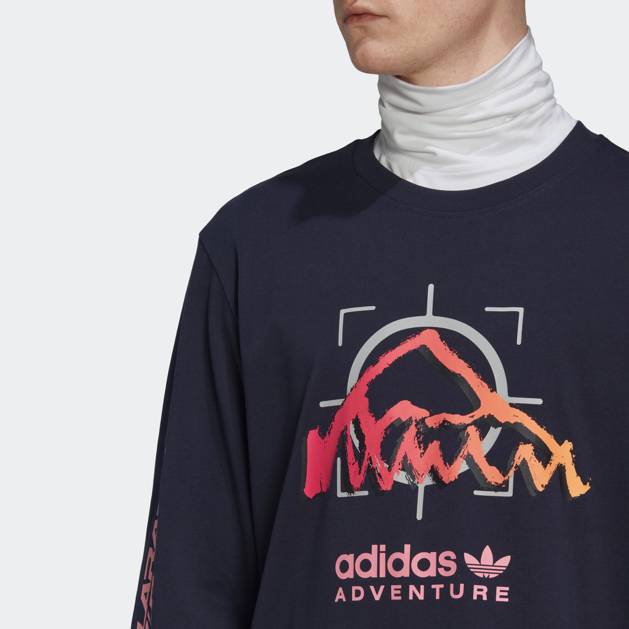 ADIDAS ORIGINALS Tričko námornícka modrá / sivá / oranžová / ružová / červená - Pepit.sk