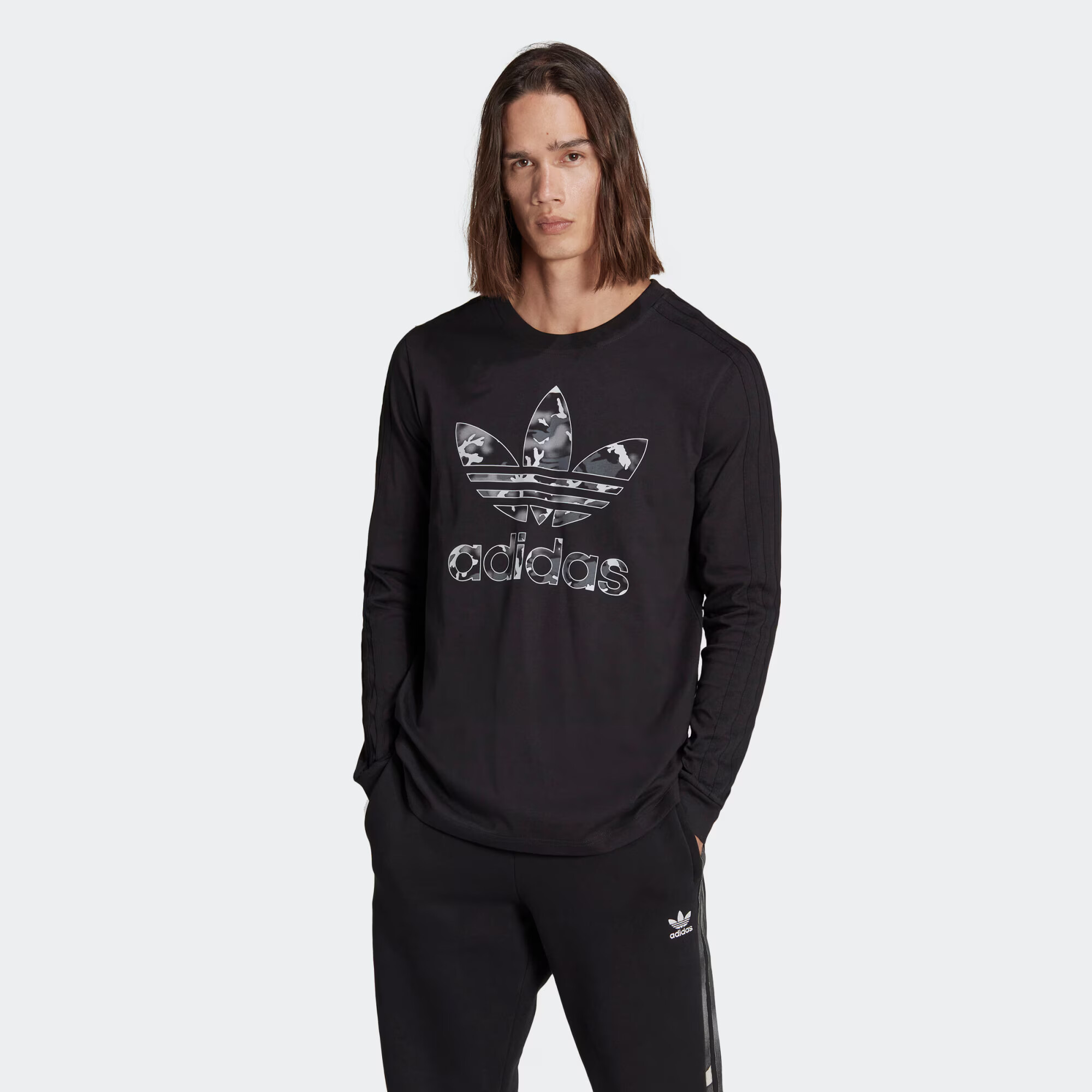 ADIDAS ORIGINALS Tričko sivá / svetlosivá / čierna / biela - Pepit.sk