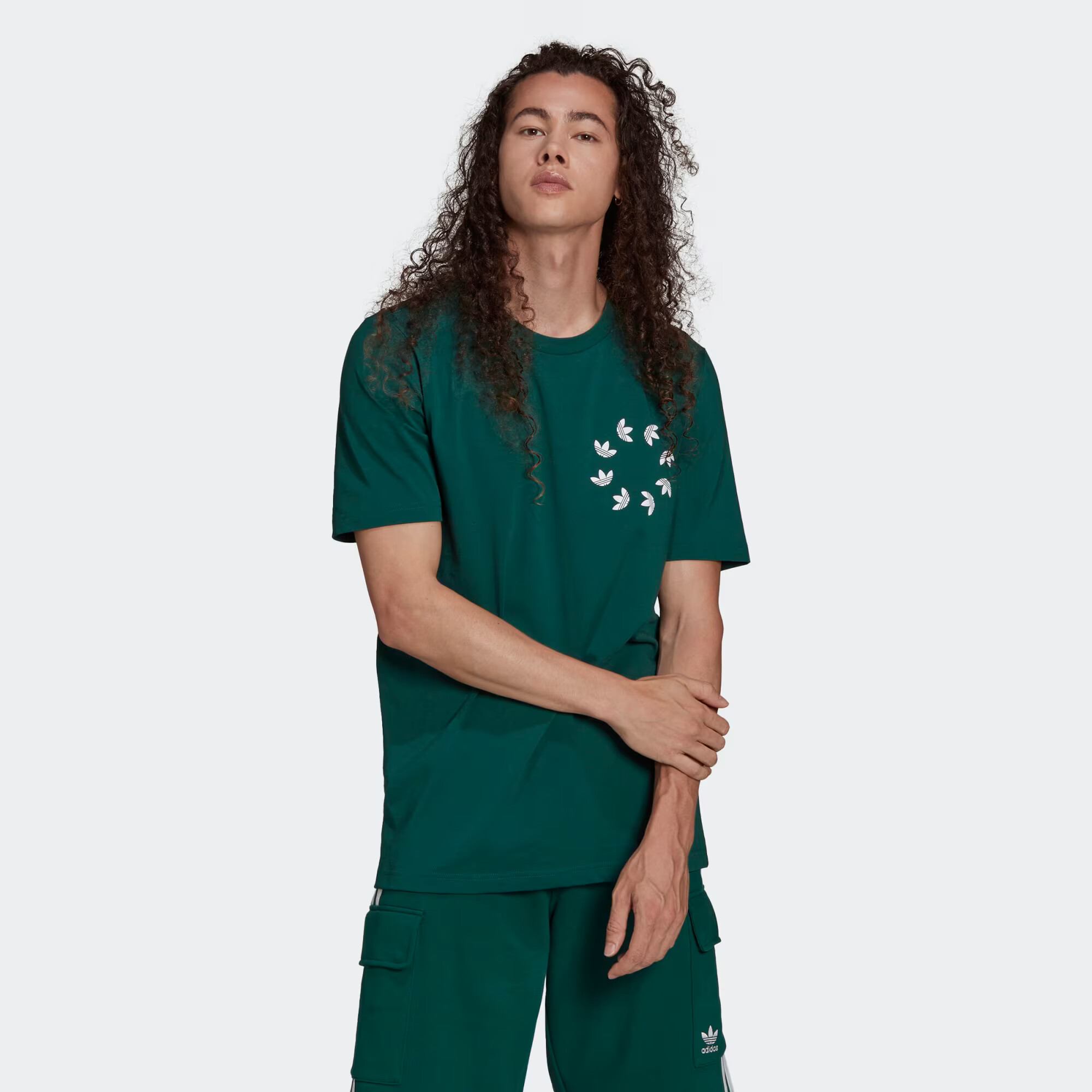 ADIDAS ORIGINALS Tričko 'Spinner' tmavozelená / biela - Pepit.sk