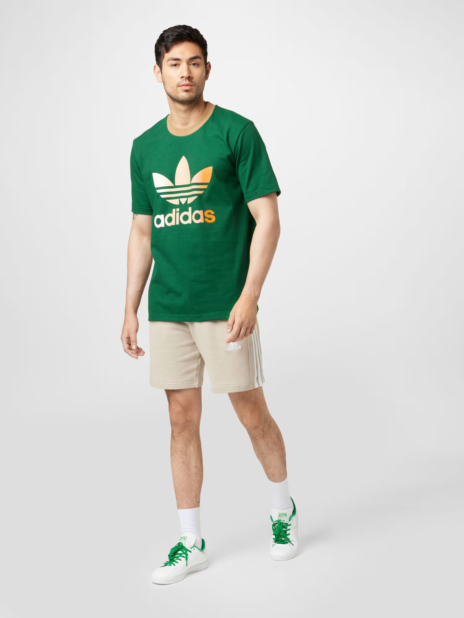 ADIDAS ORIGINALS Tričko svetlobéžová / tmavožltá / zelená / biela - Pepit.sk