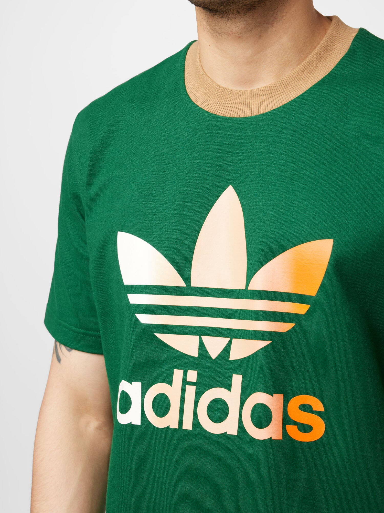 ADIDAS ORIGINALS Tričko svetlobéžová / tmavožltá / zelená / biela - Pepit.sk