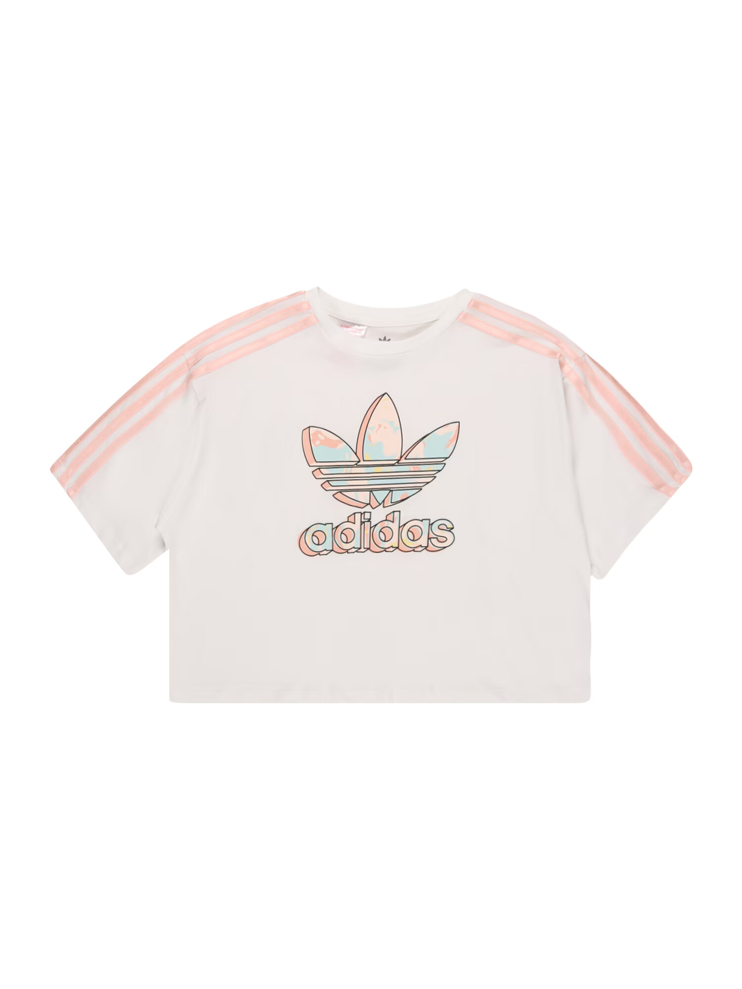 ADIDAS ORIGINALS Tričko svetlomodrá / marhuľová / čierna / biela - Pepit.sk