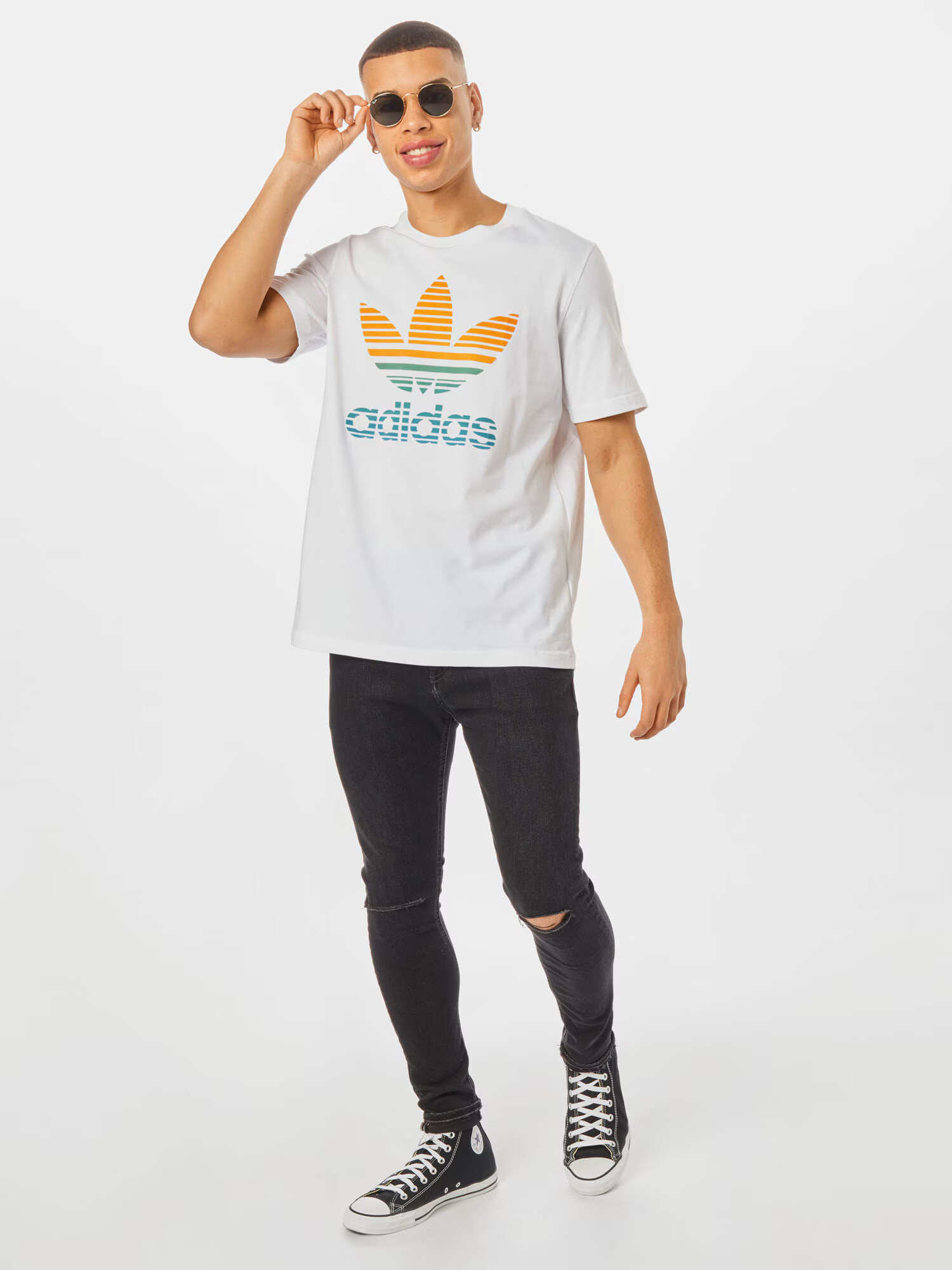 ADIDAS ORIGINALS Tričko svetlomodrá / žltá / biela - Pepit.sk