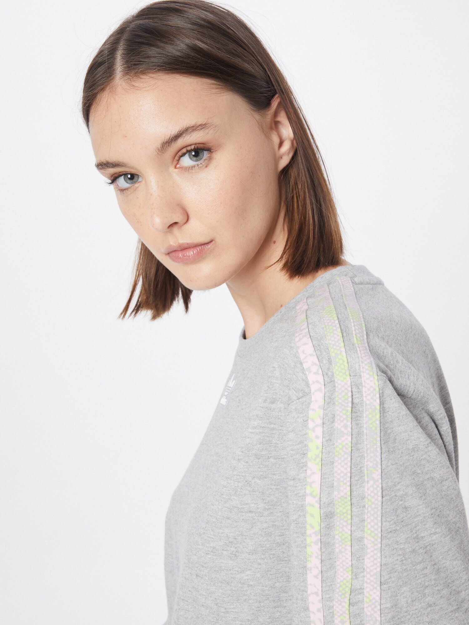 ADIDAS ORIGINALS Tričko svetložltá / sivá melírovaná / svetloružová / biela - Pepit.sk