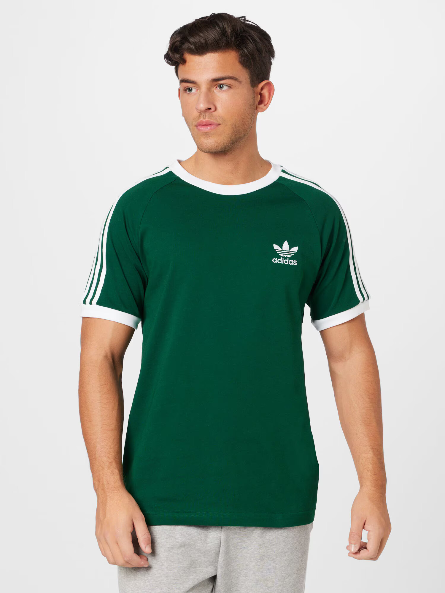 ADIDAS ORIGINALS Tričko tmavozelená / biela - Pepit.sk