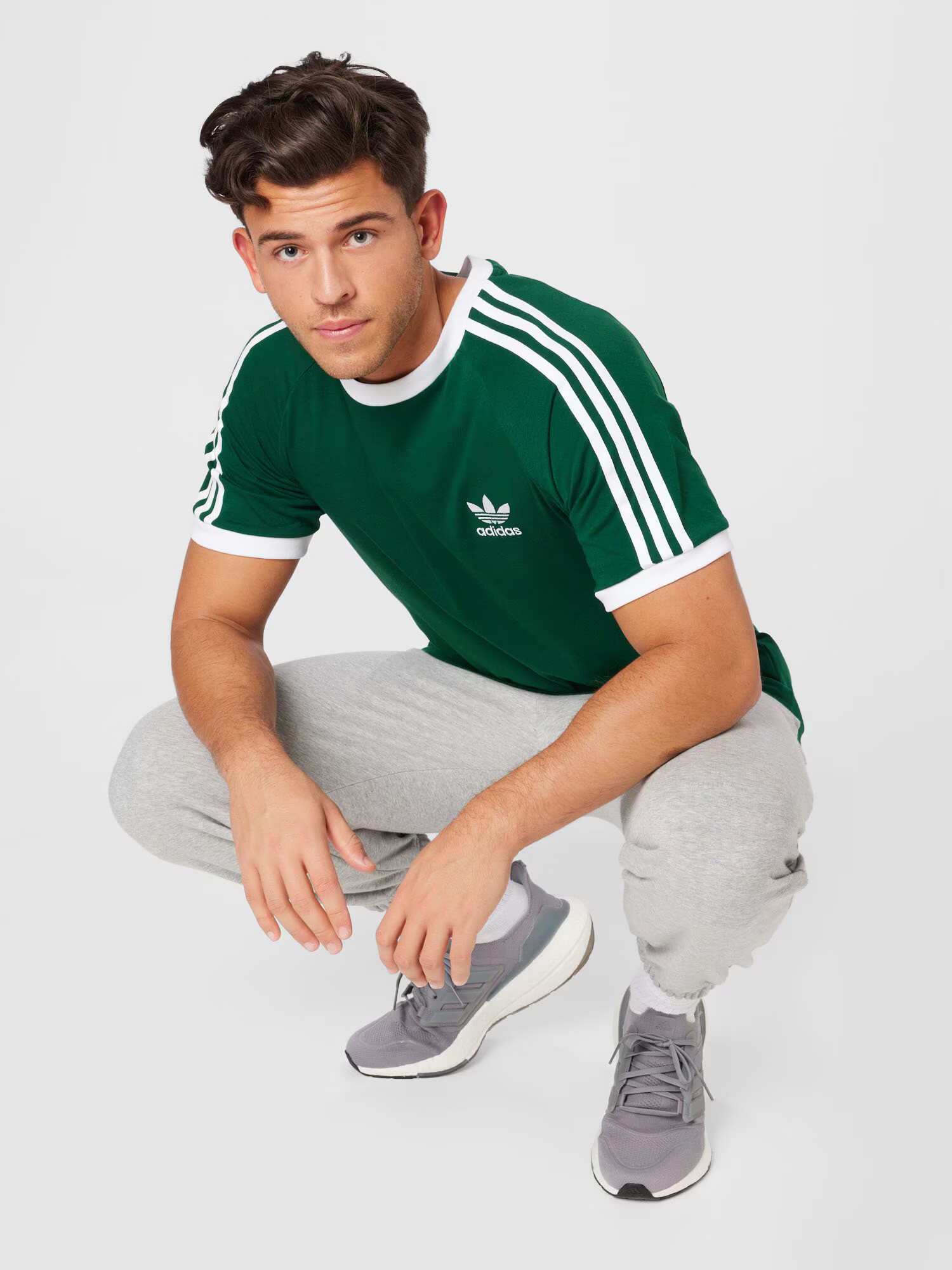 ADIDAS ORIGINALS Tričko tmavozelená / biela - Pepit.sk