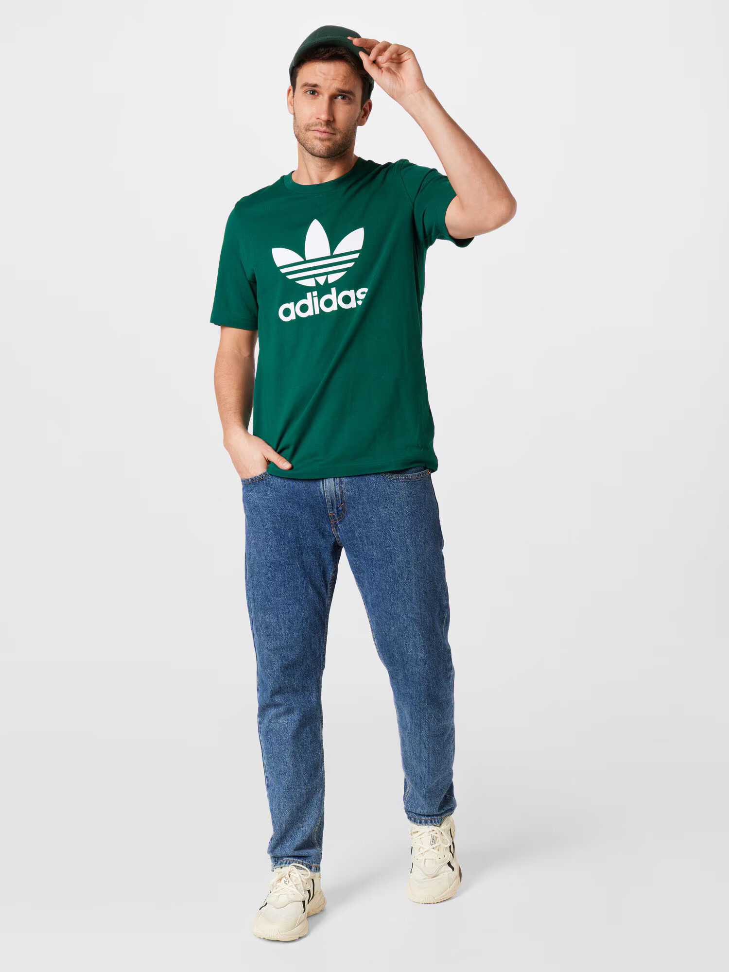 ADIDAS ORIGINALS Tričko tmavozelená / biela - Pepit.sk