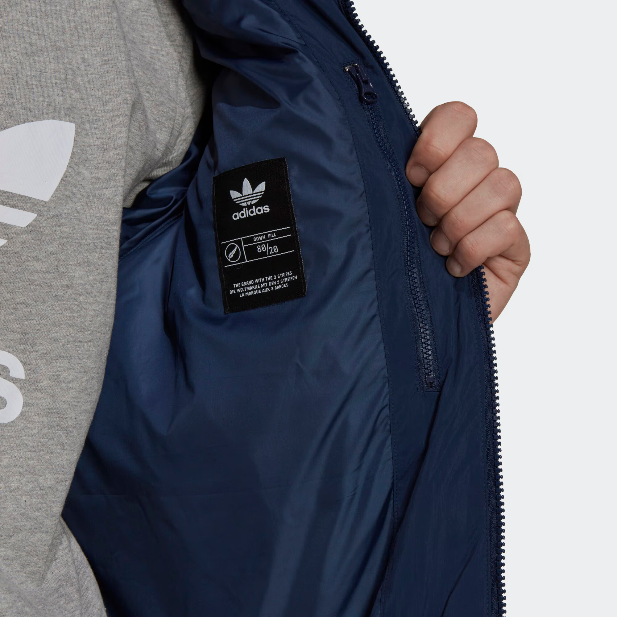 ADIDAS ORIGINALS Zimná bunda indigo / oranžová - Pepit.sk