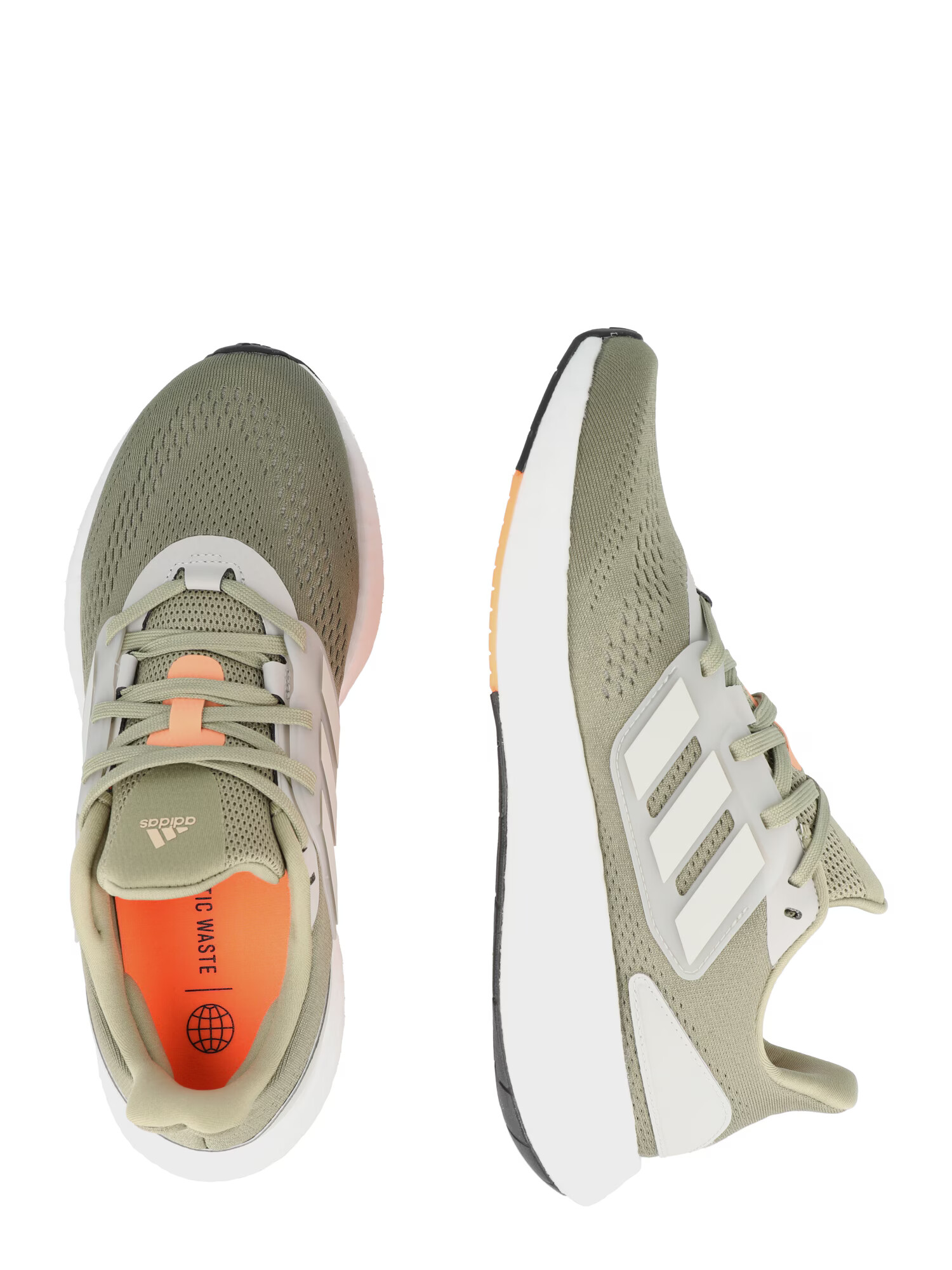 ADIDAS SPORTSWEAR Nízke tenisky 'Pureboost' olivová / oranžová - Pepit.sk