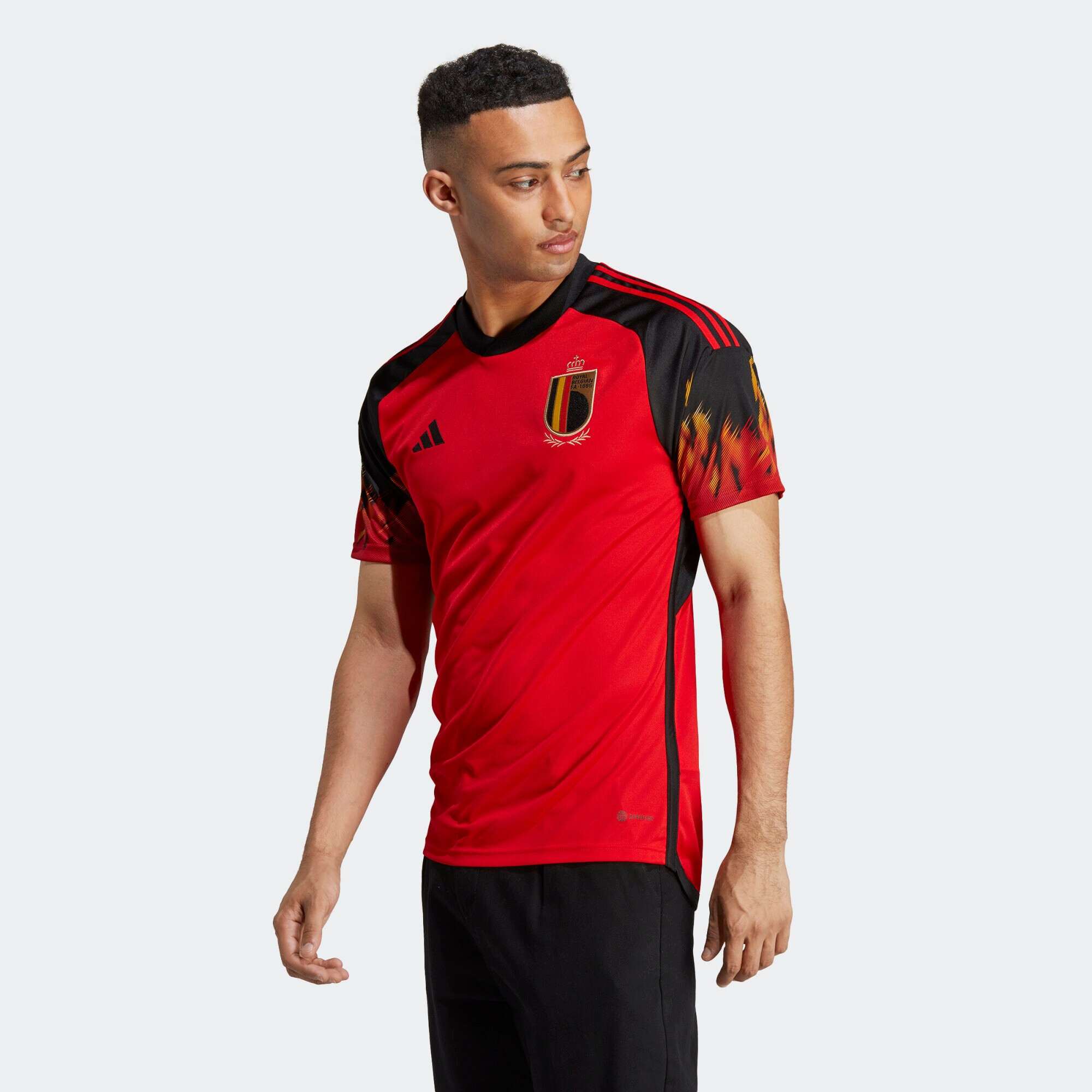 ADIDAS PERFORMANCE Dres 'Belgien 22' limetková / oranžovo červená / čierna - Pepit.sk