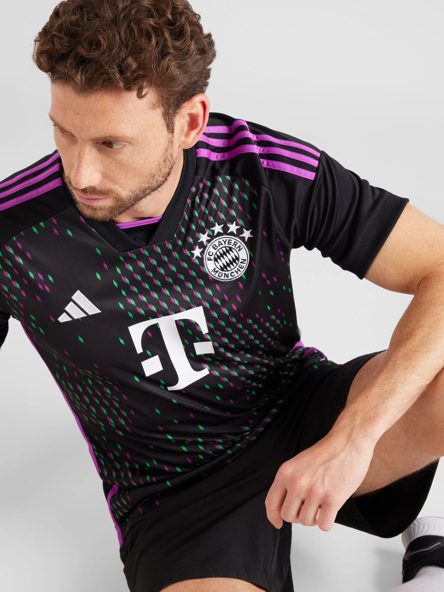 ADIDAS PERFORMANCE Dres 'FC Bayern München 23/24' svetlozelená / fialová / čierna / biela - Pepit.sk