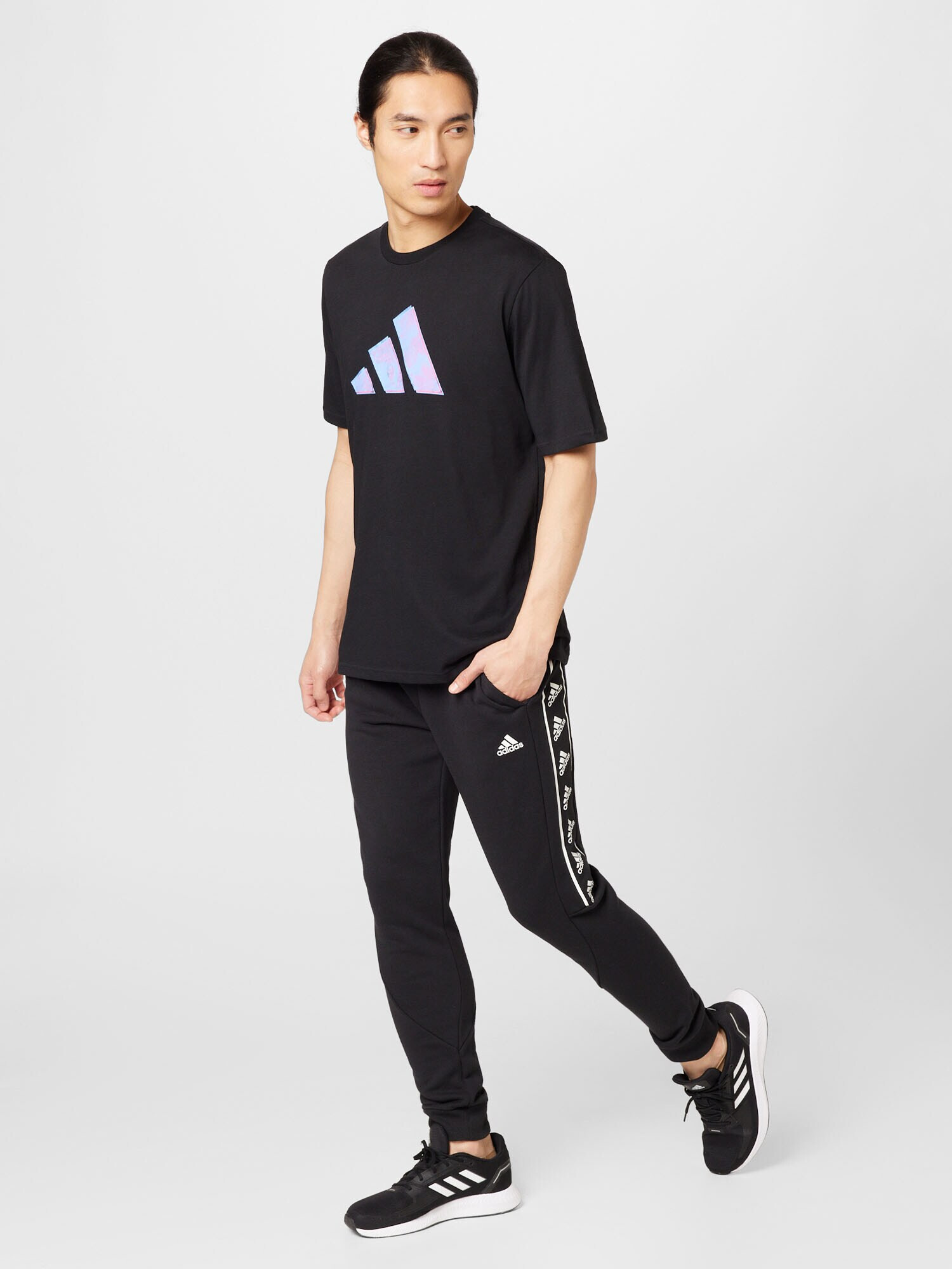 ADIDAS PERFORMANCE Funkčné tričko azúrová / ružová / čierna - Pepit.sk