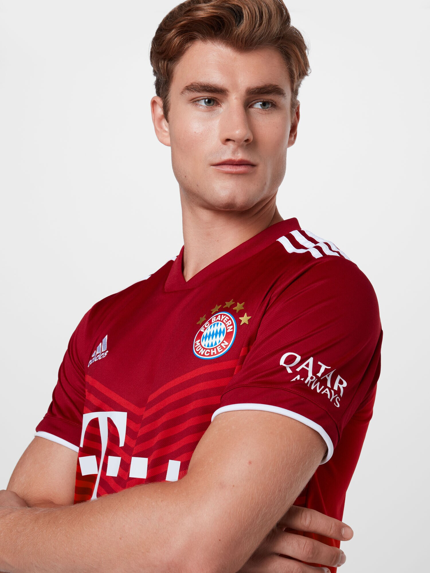 ADIDAS PERFORMANCE Funkčné tričko 'Bayern München' tyrkysová / karmínovo červená / biela - Pepit.sk